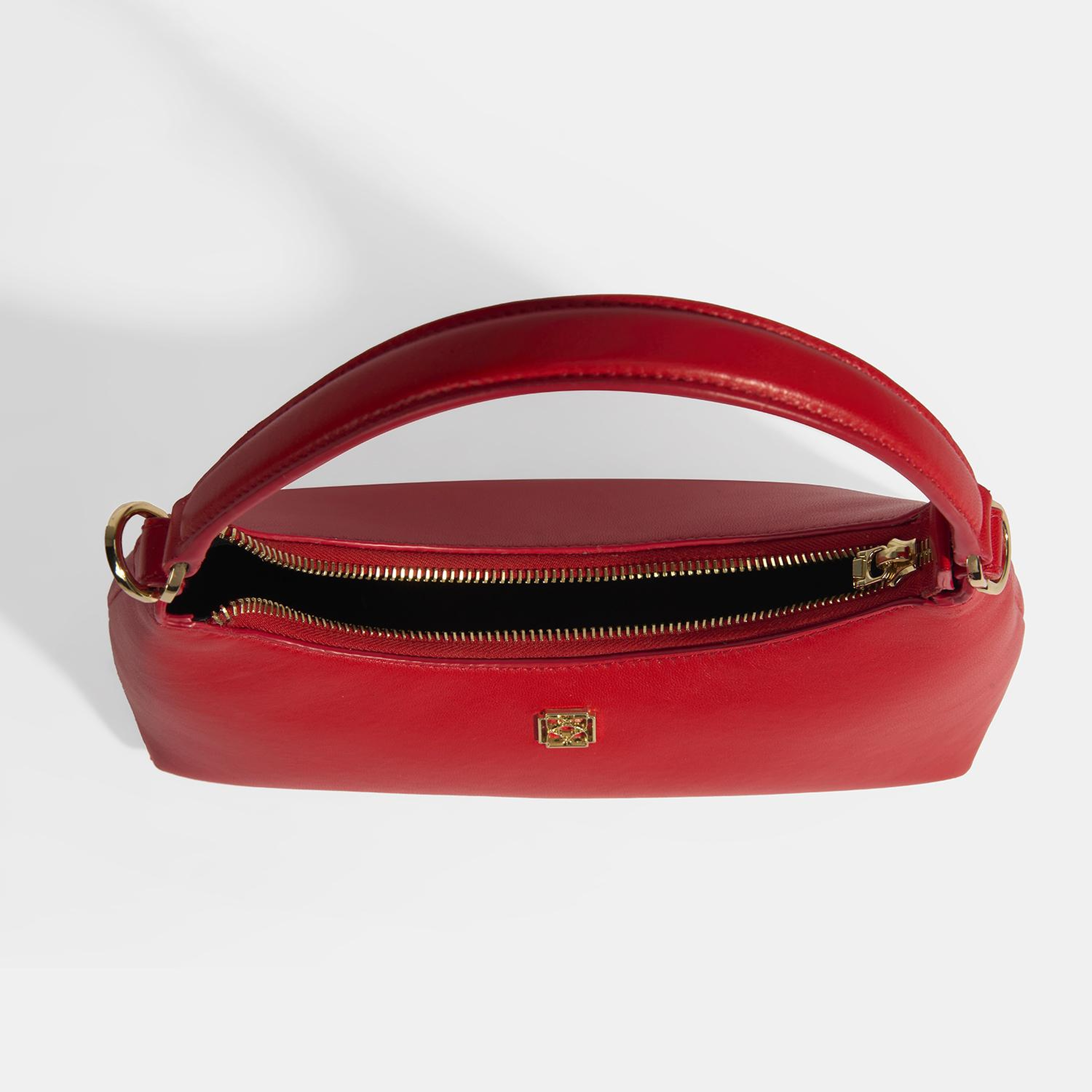 Kadın Kırmızı Omuz Askılı Mini Deri El Çantası