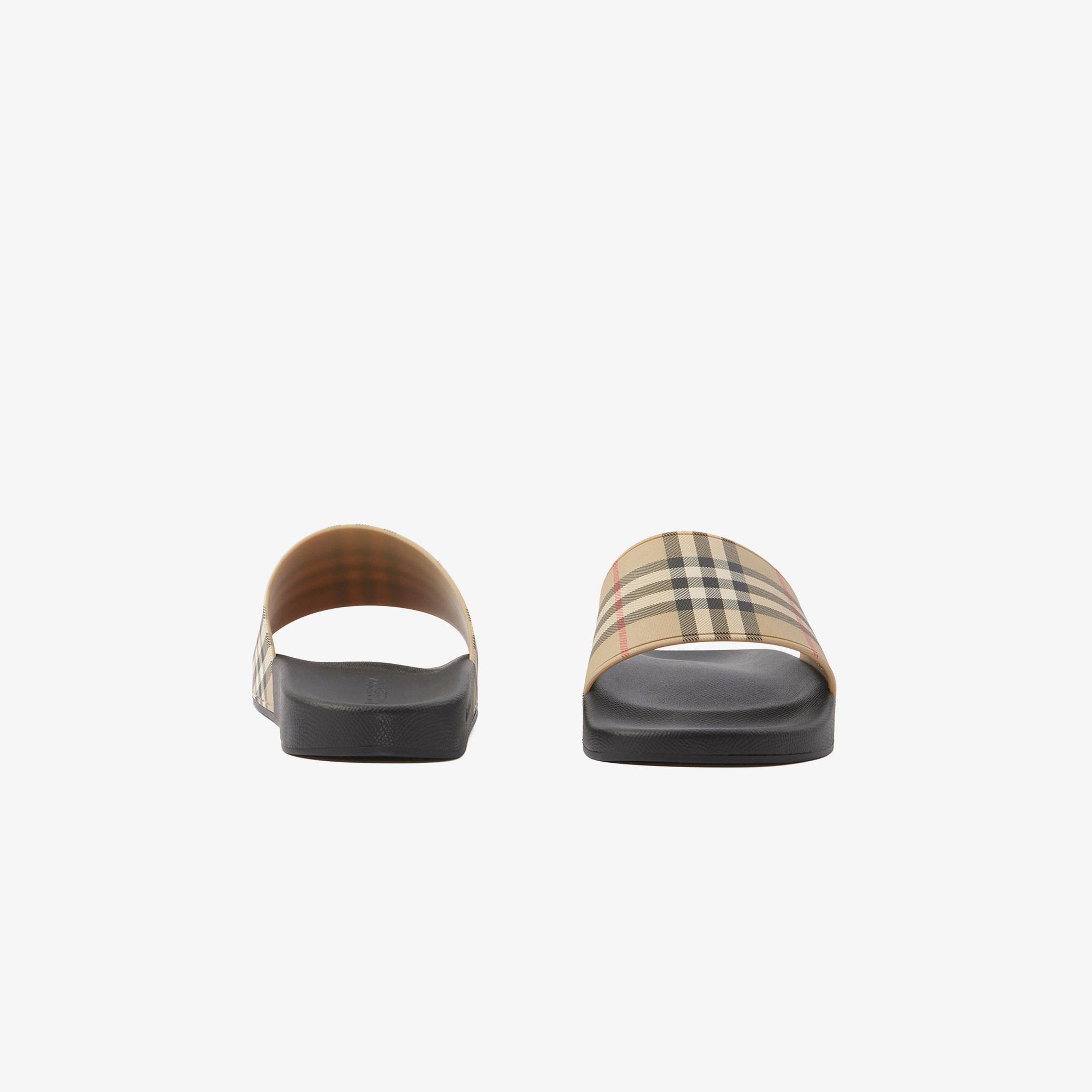 Burberry Check Erkek Bej Sandalet