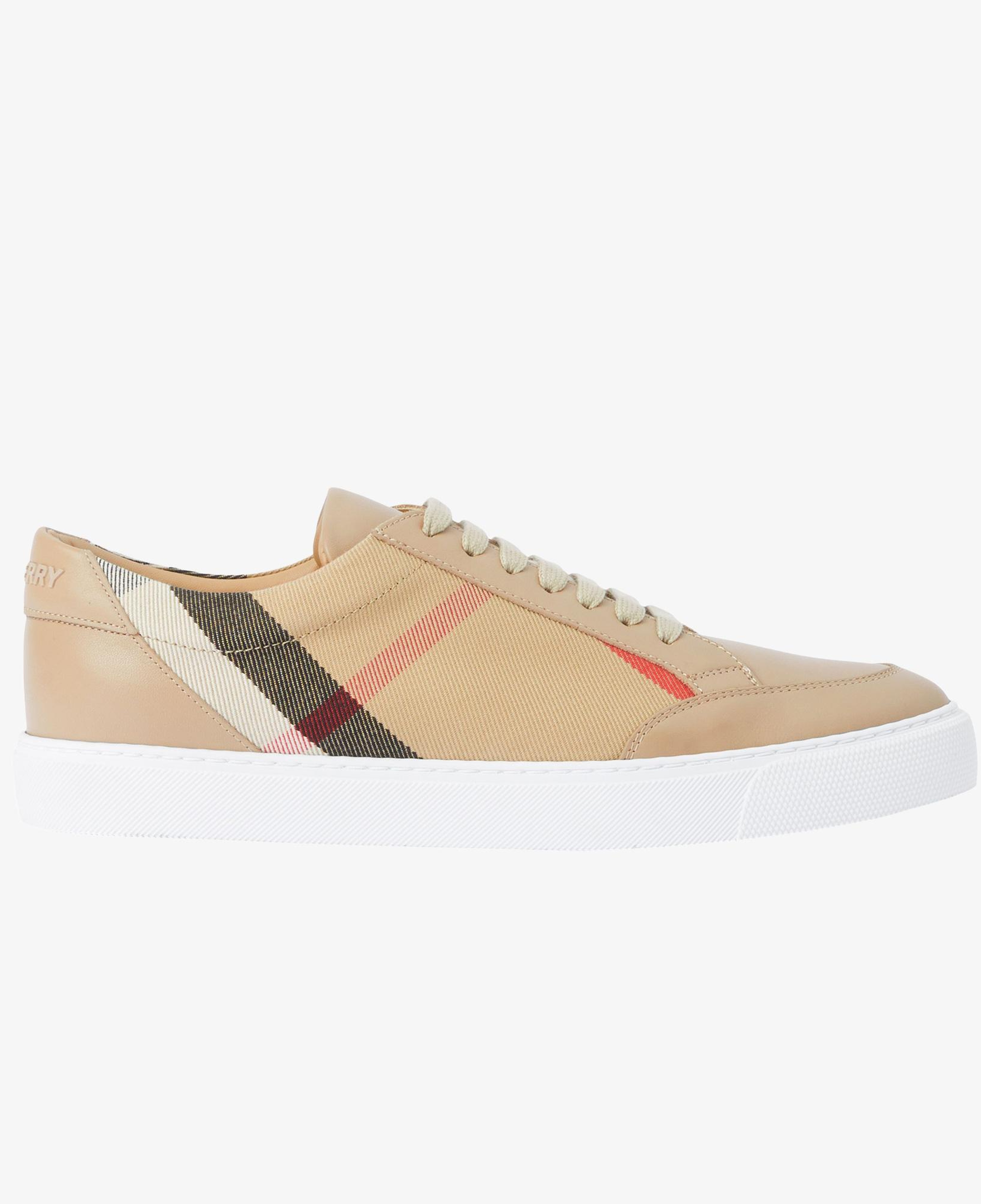 Burberry New Salmond House And Leather Kadın Bej Sneaker