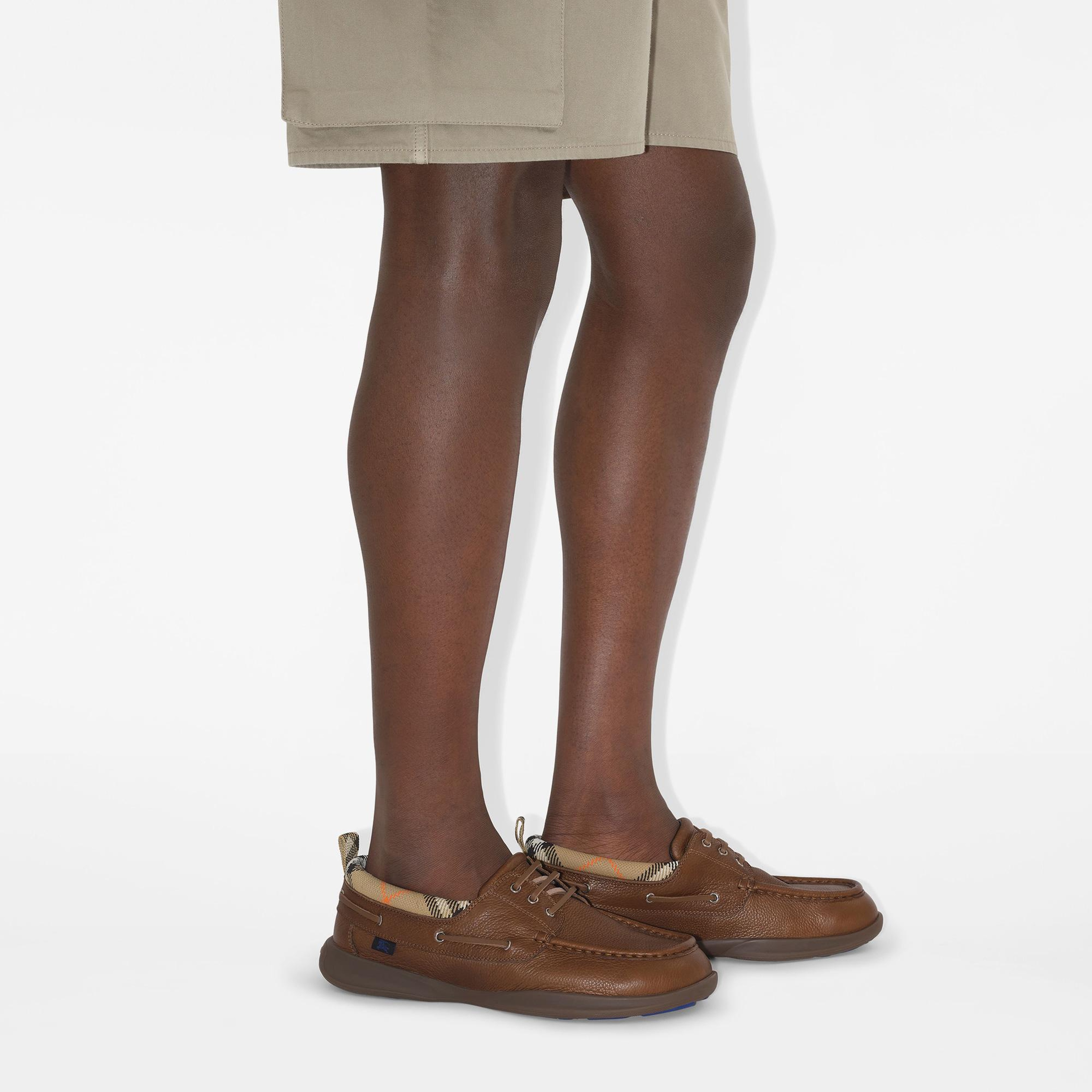 Burberry Decker Lace Up Erkek Kahverengi Sneaker