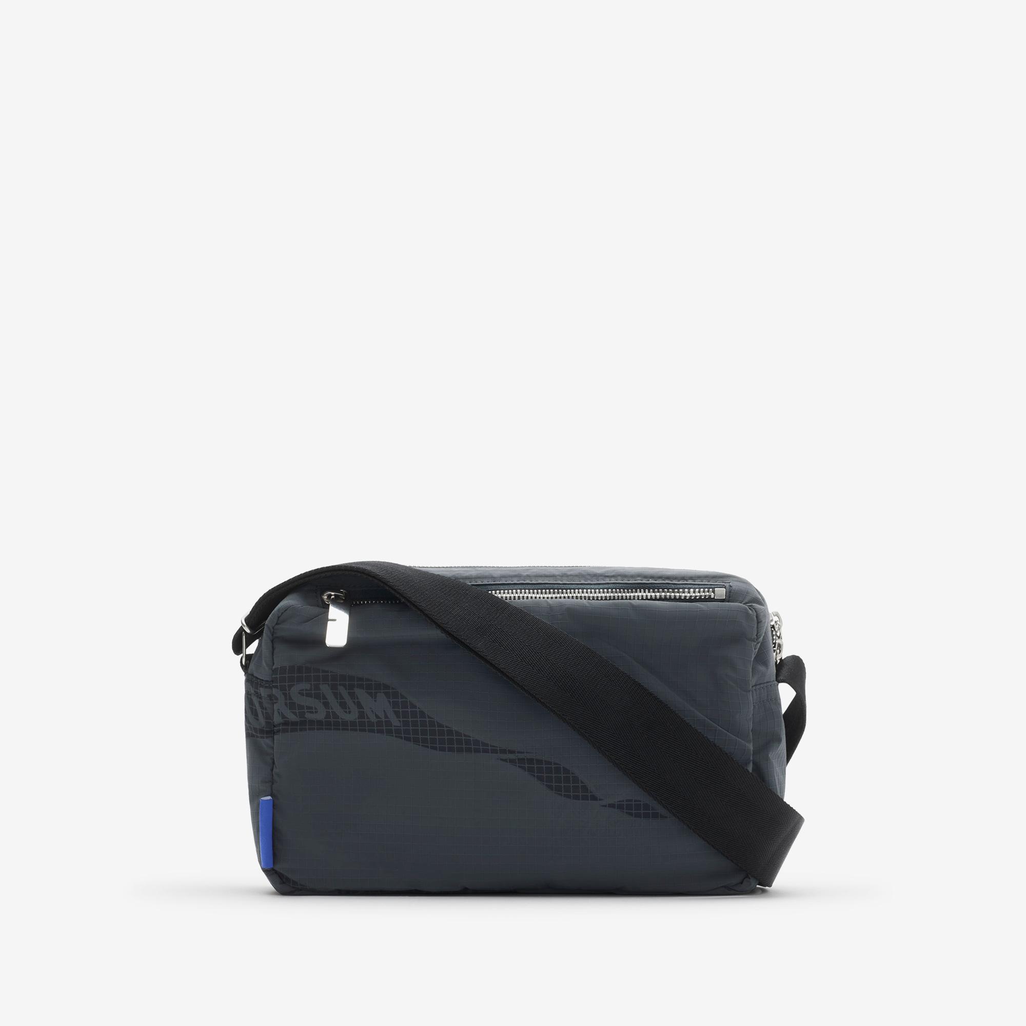 Burberry Ripstop Windbreaker Crossbody Erkek Gri Omuz Çantası