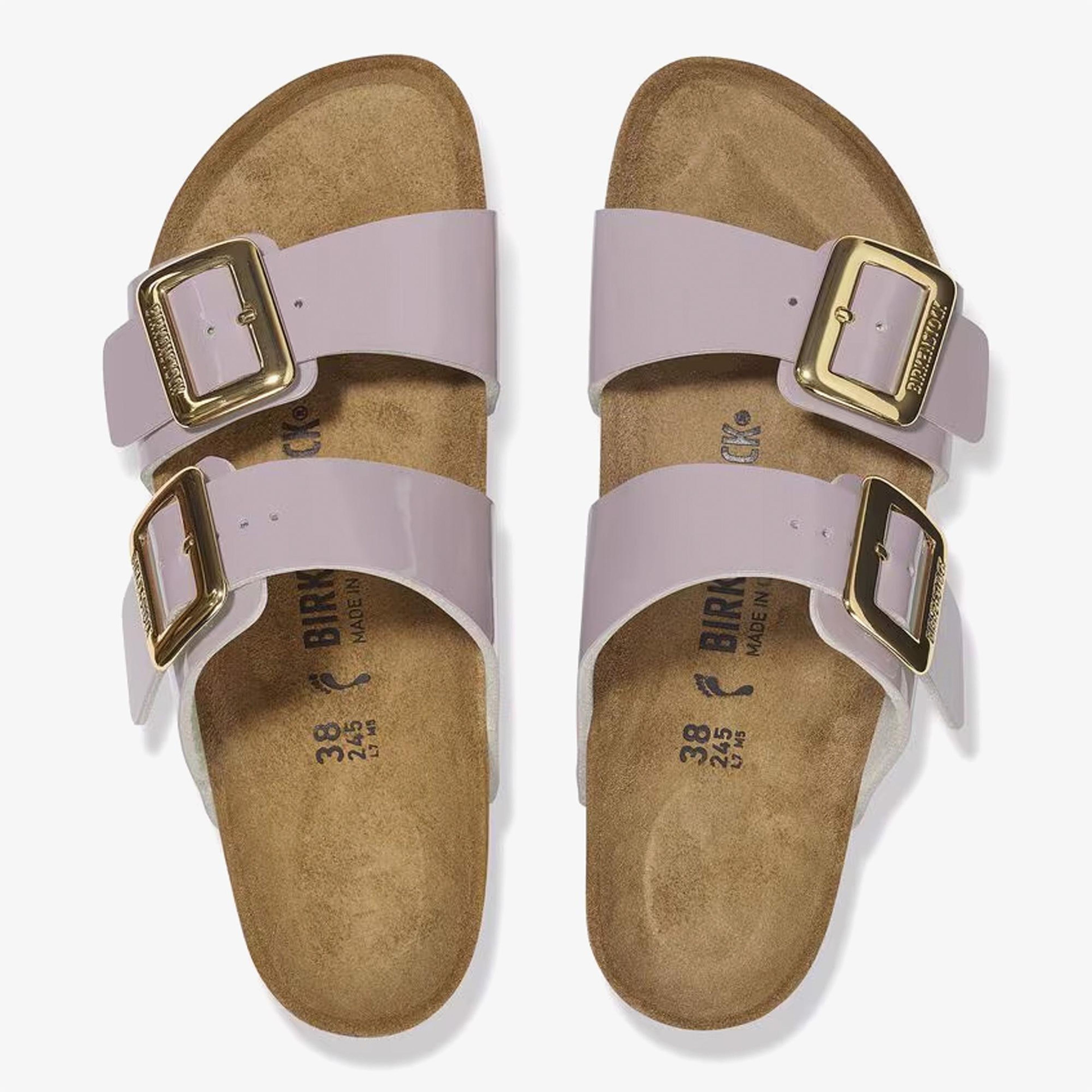 Birkenstock Sydney Cushion Buckle Bf Patent Kadın Mor Terlik