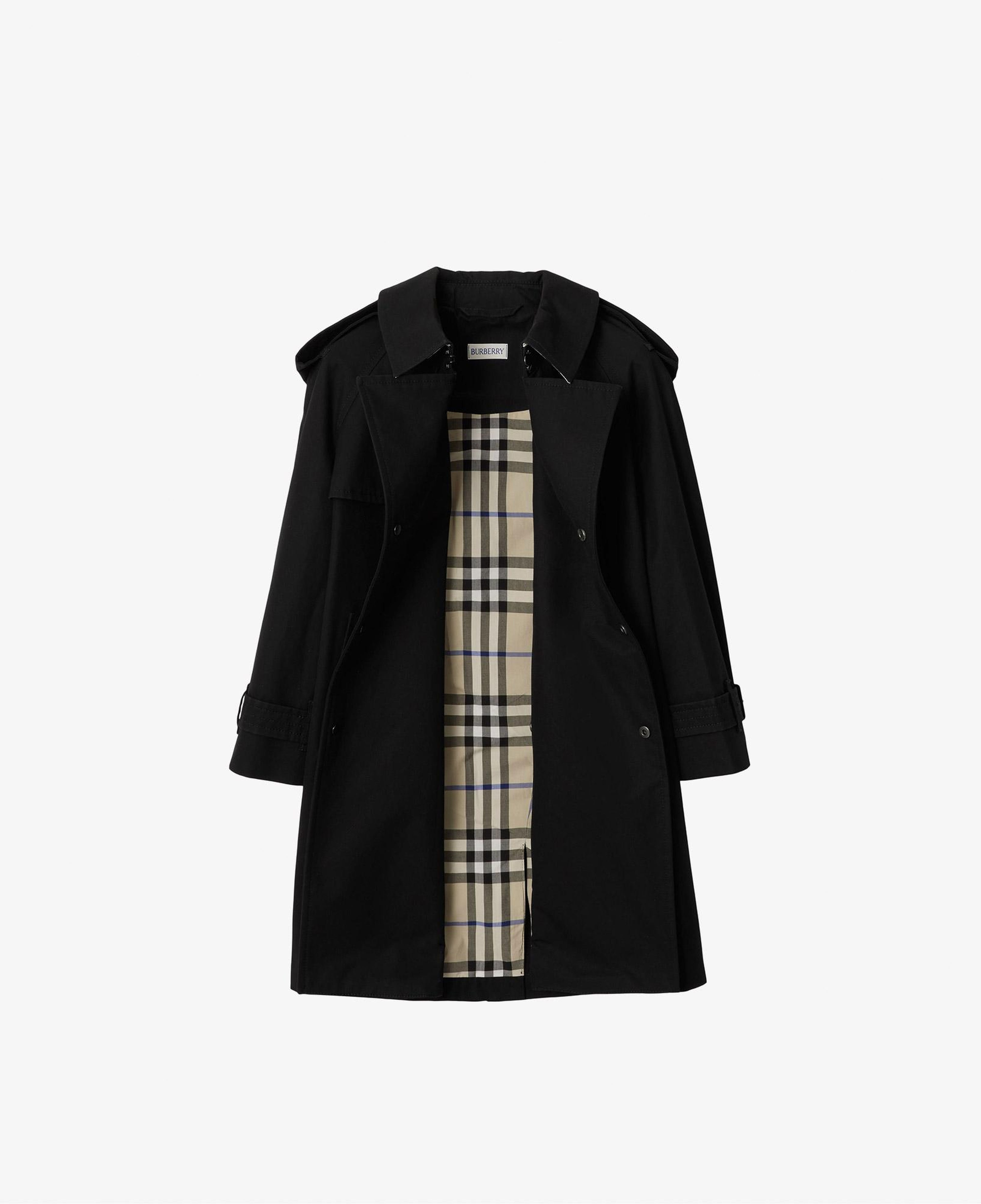 Burberry Gabardine Çocuk Siyah Trençkot