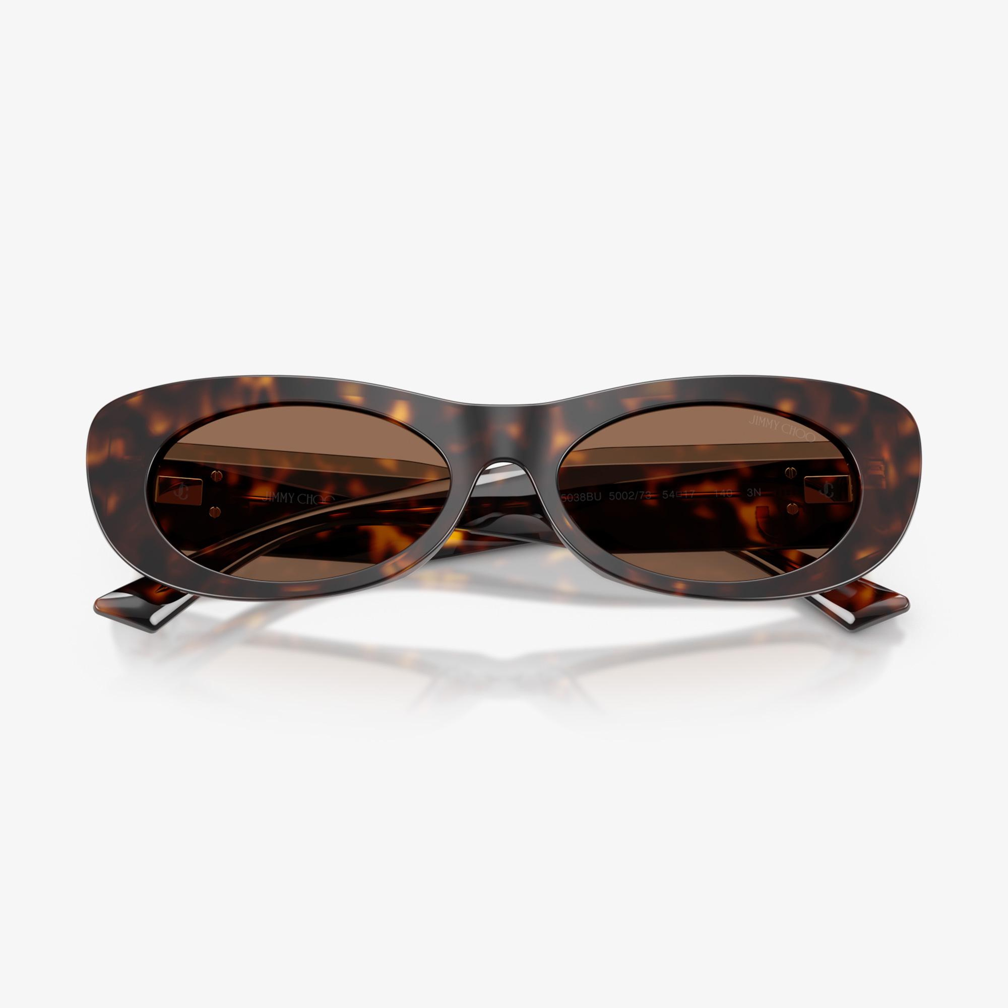 Jimmy Choo JC5038BU Kadın Kahverengi Güneş Gözlüğü