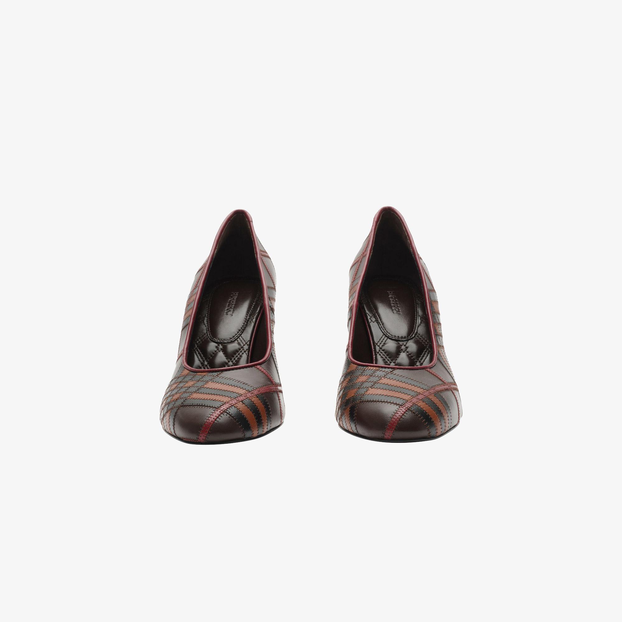 Burberry Kadın Bordo Topuklu Ayakkabı