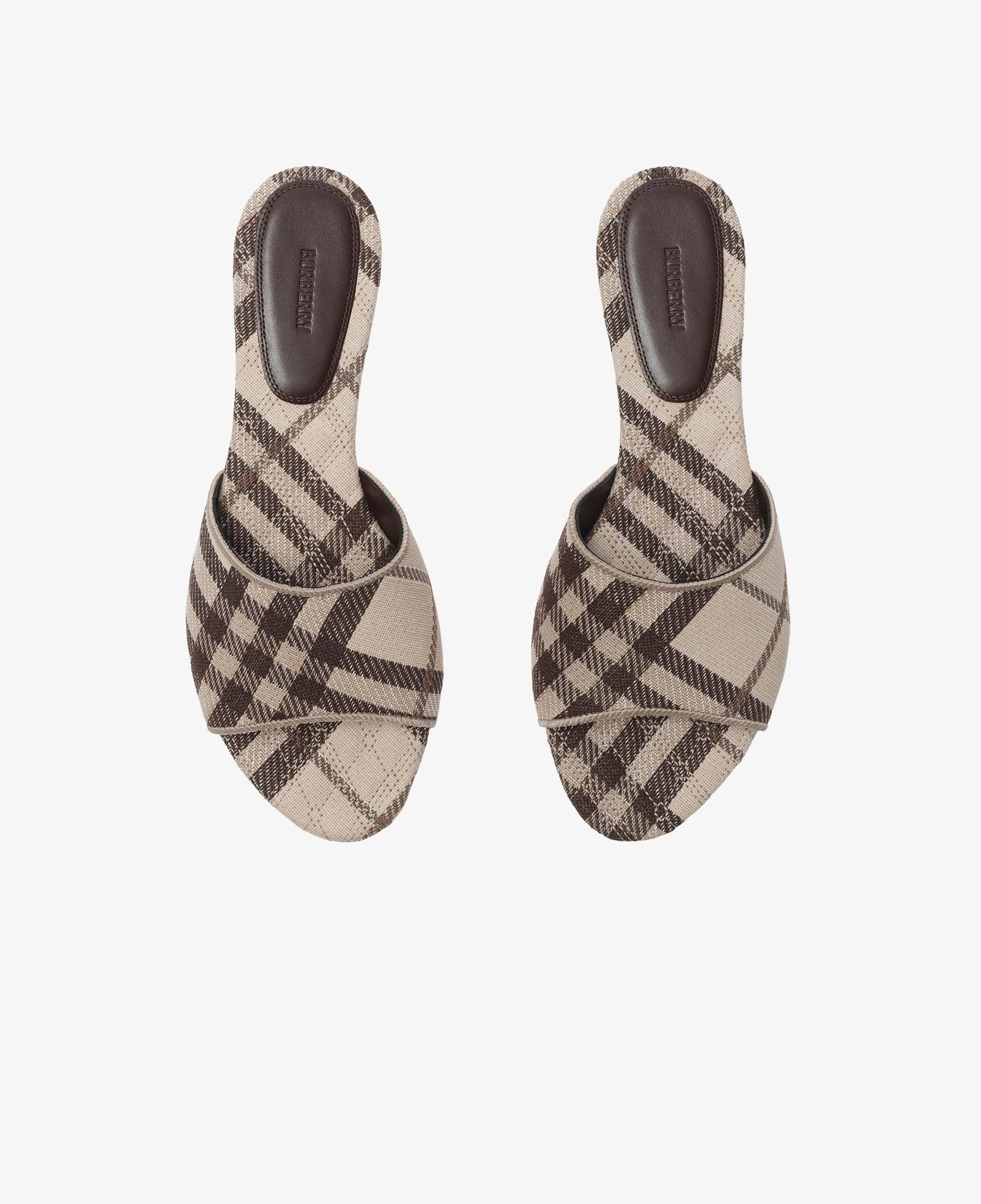 Burberry Sloane Check Kadın Bej Terlik