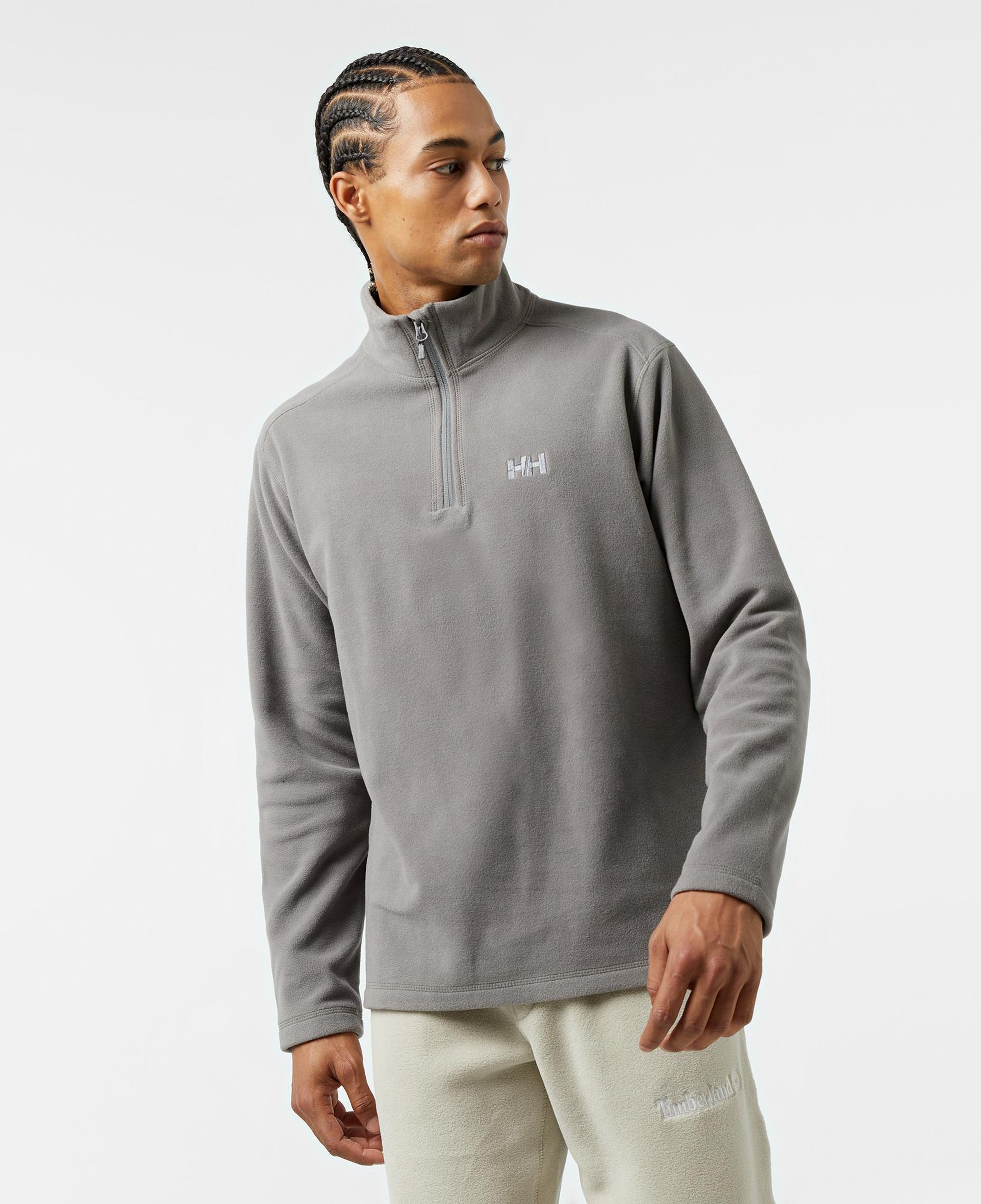 Helly Hansen Mount Polar Fleece Erkek Gri Sweatshirt