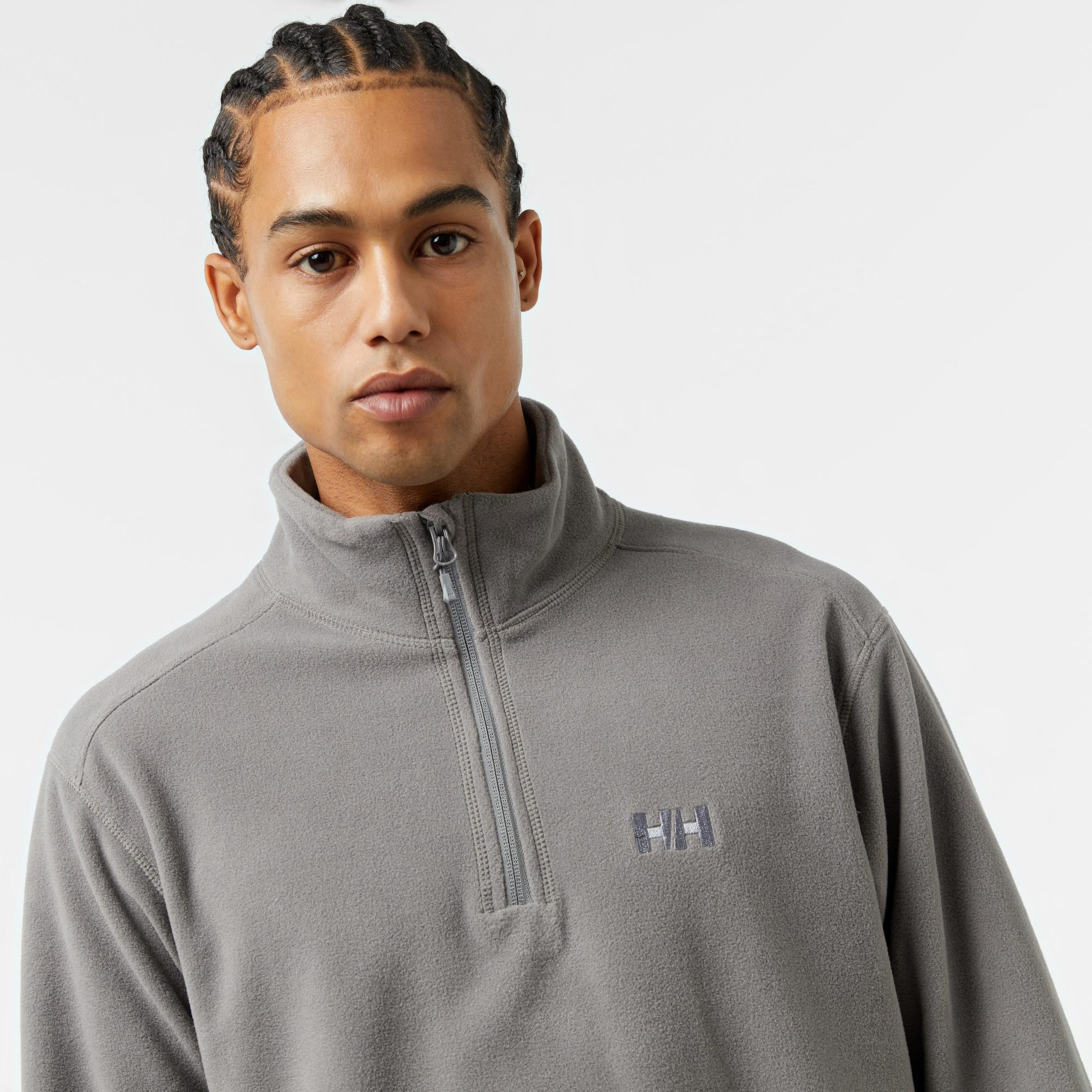 Helly Hansen Mount Polar Fleece Erkek Gri Sweatshirt