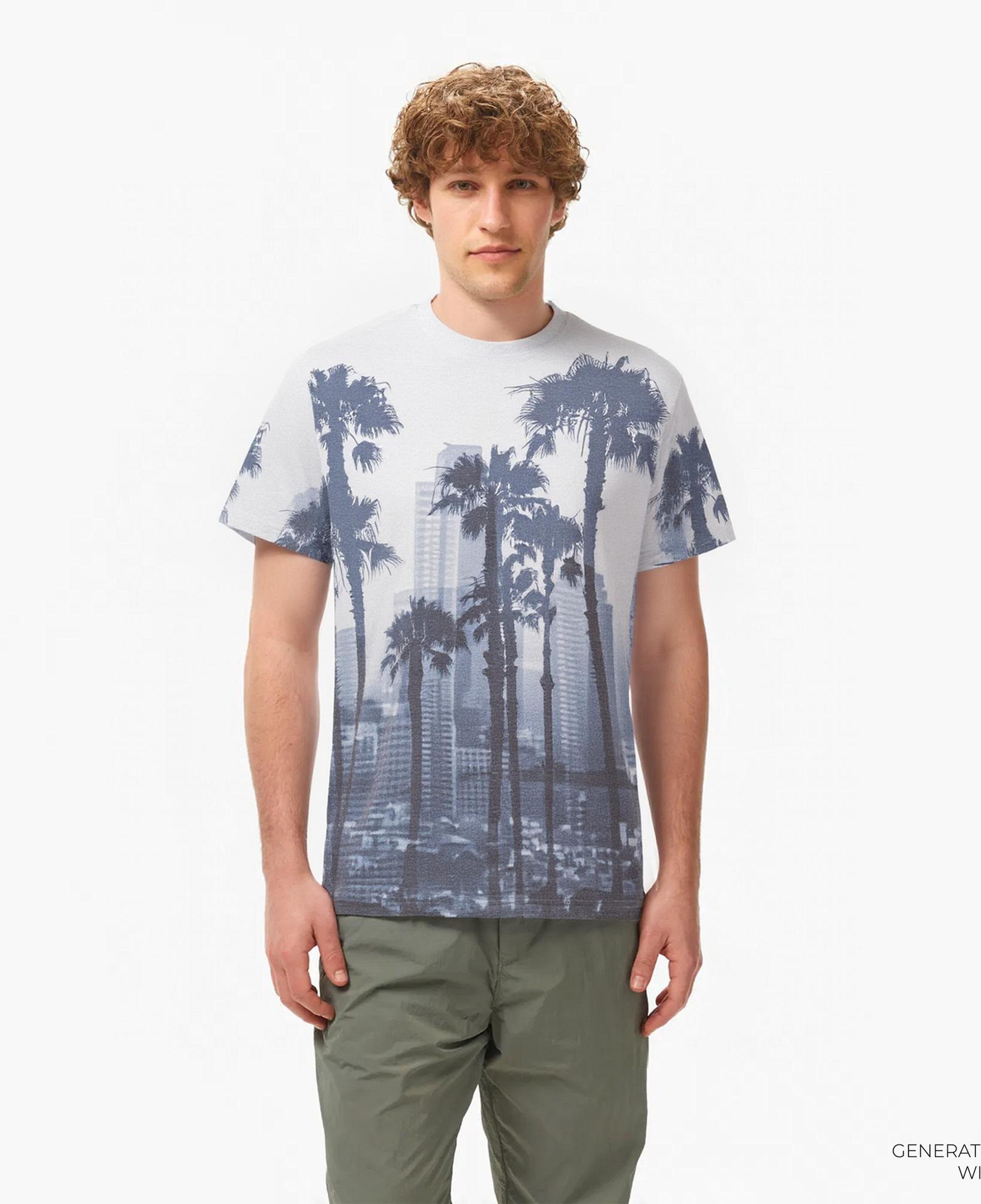 Guess Cn Palm Single 190 Erkek Gri T-Shirt