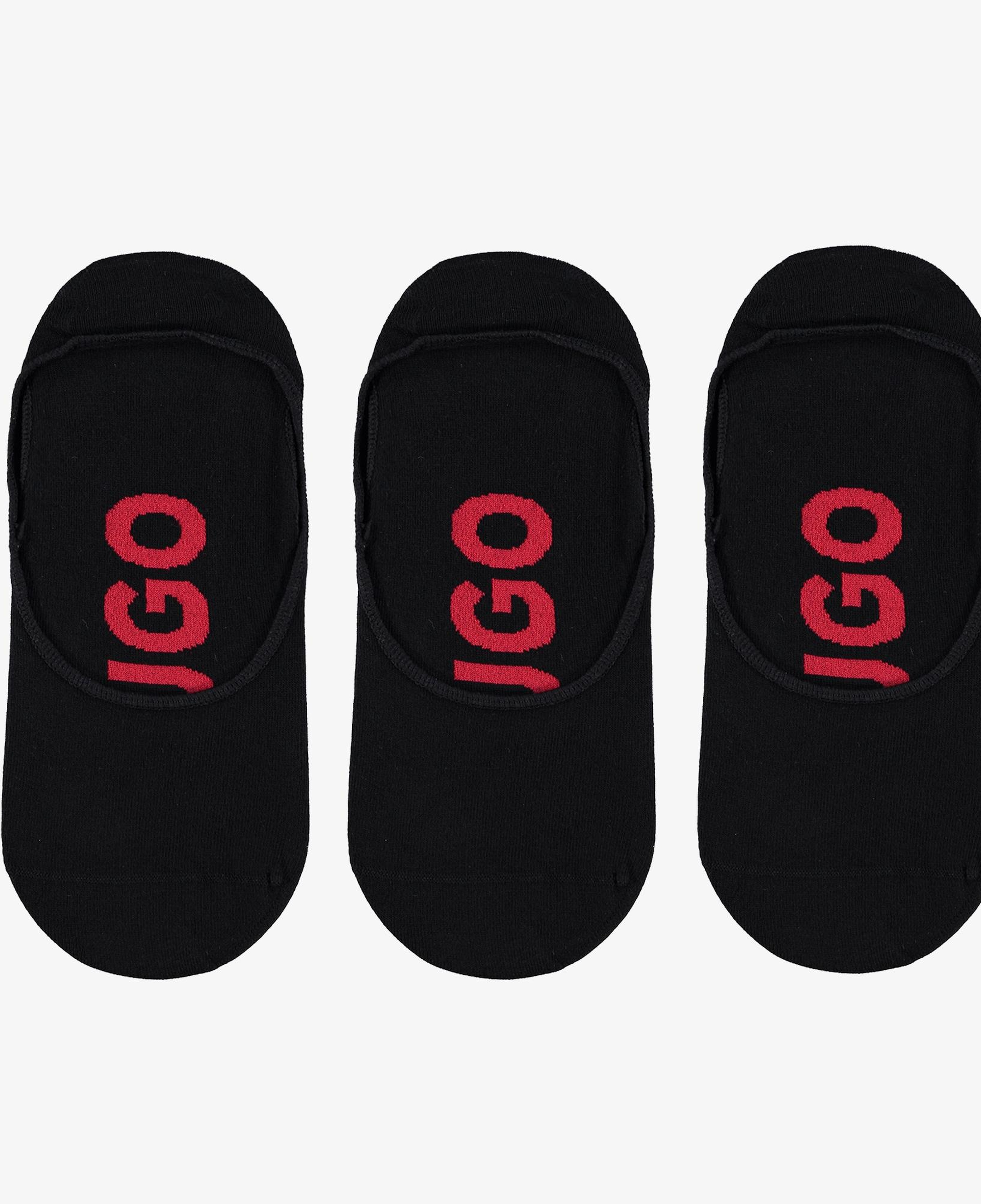 Hugo Logo Erkek Siyah 3'Lü Çorap