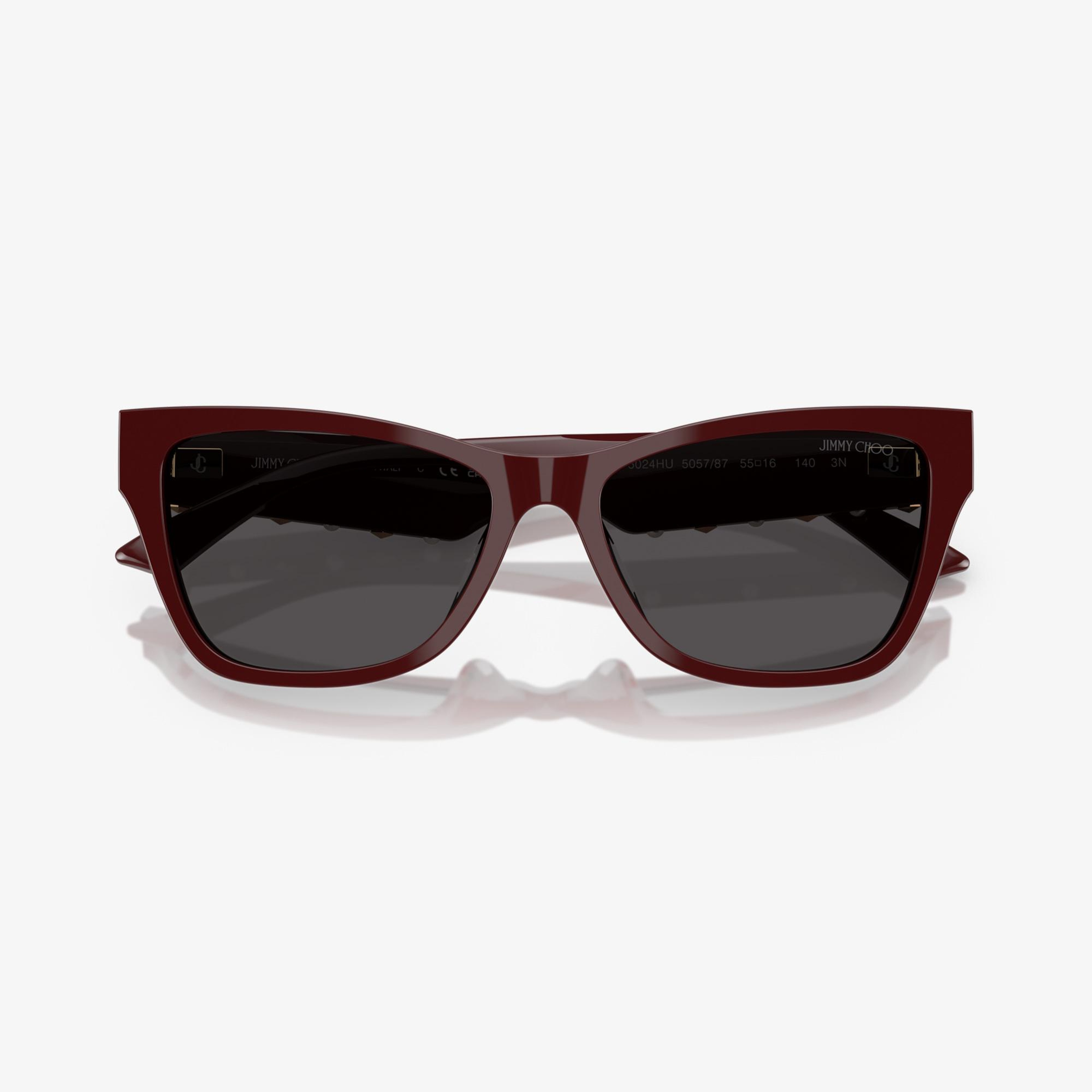 Jimmy Choo Acetate Kadın Kırmızı Güneş Gözlüğü