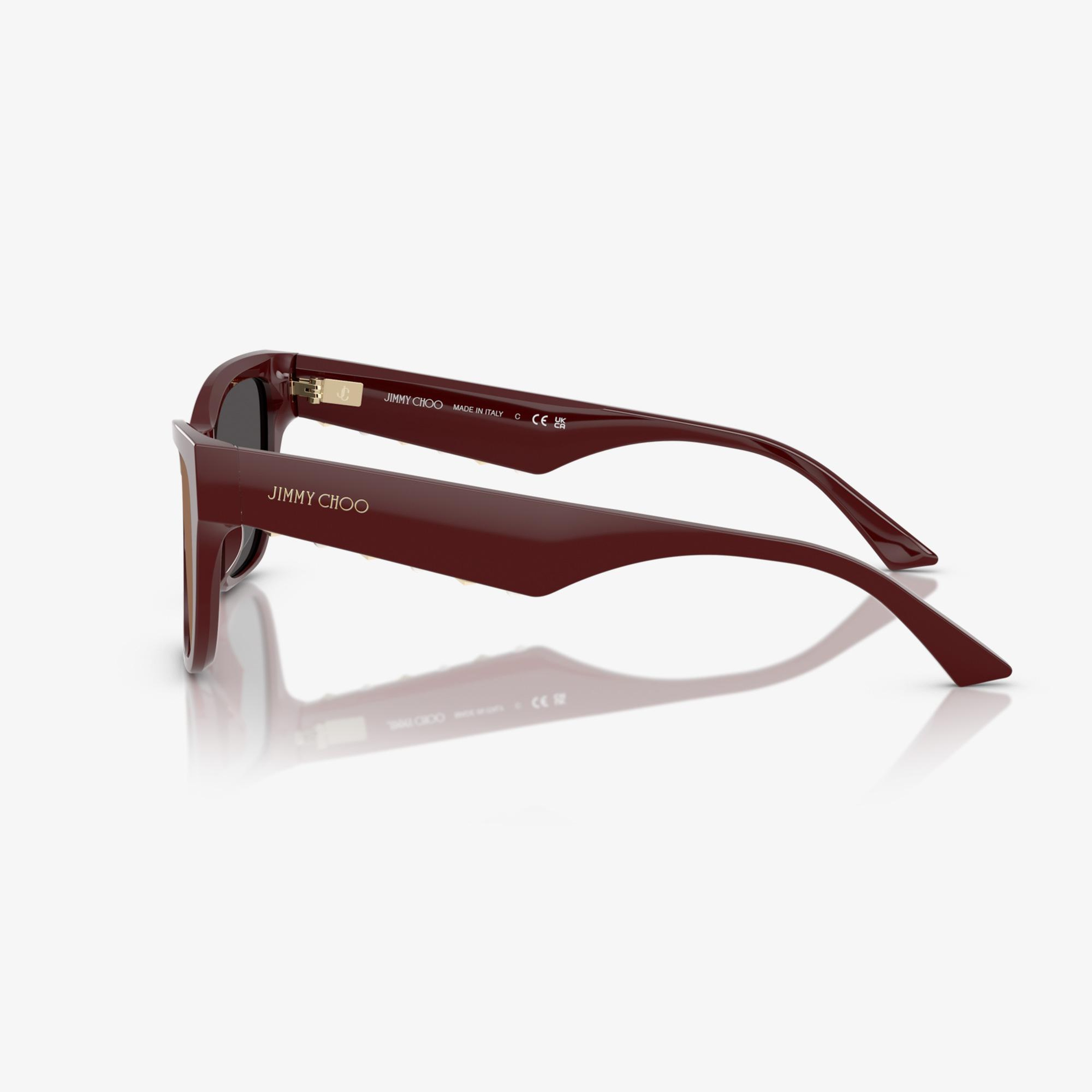 Jimmy Choo Acetate Kadın Kırmızı Güneş Gözlüğü