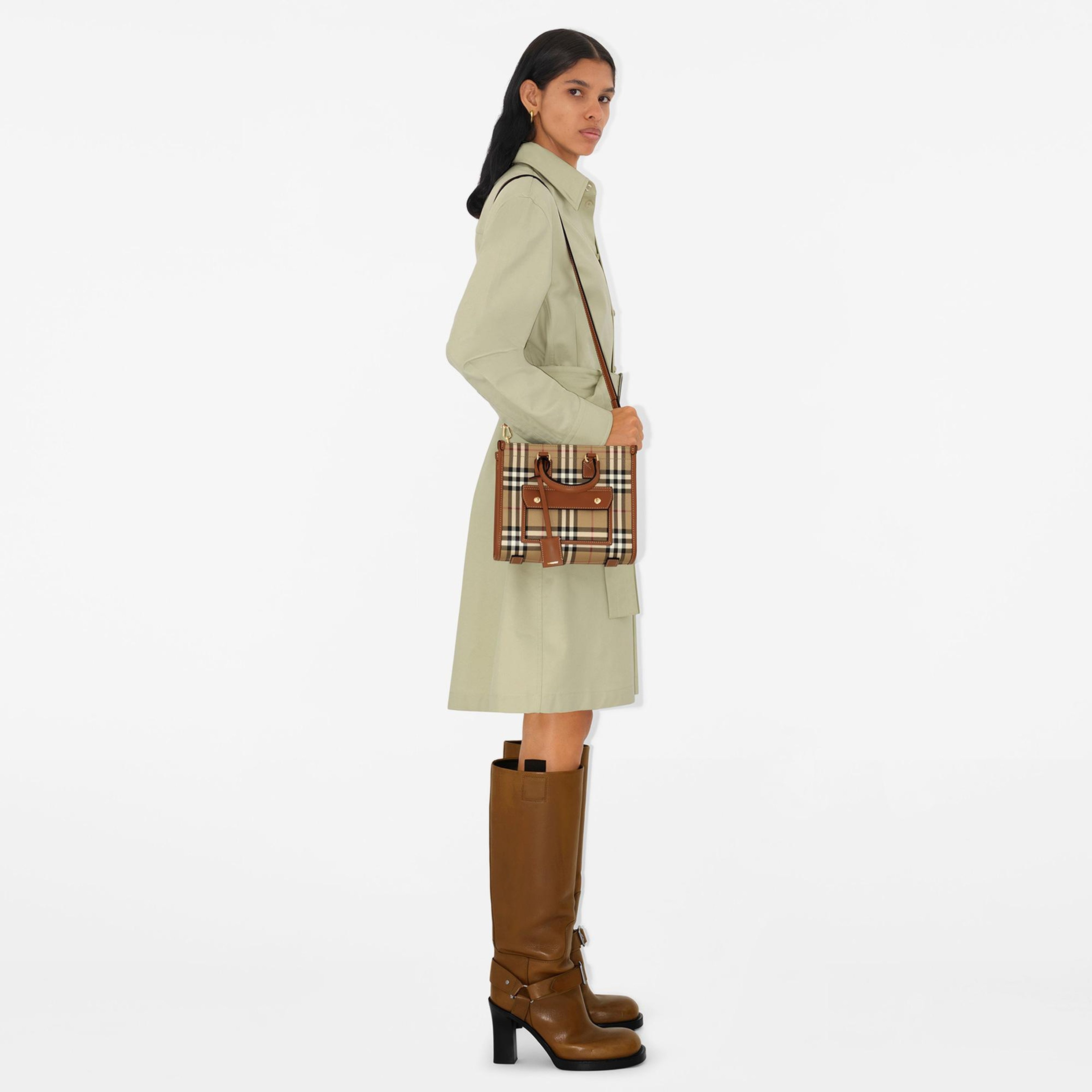 Burberry Freya Mini Freya Kadın Kahverengi El Çantası