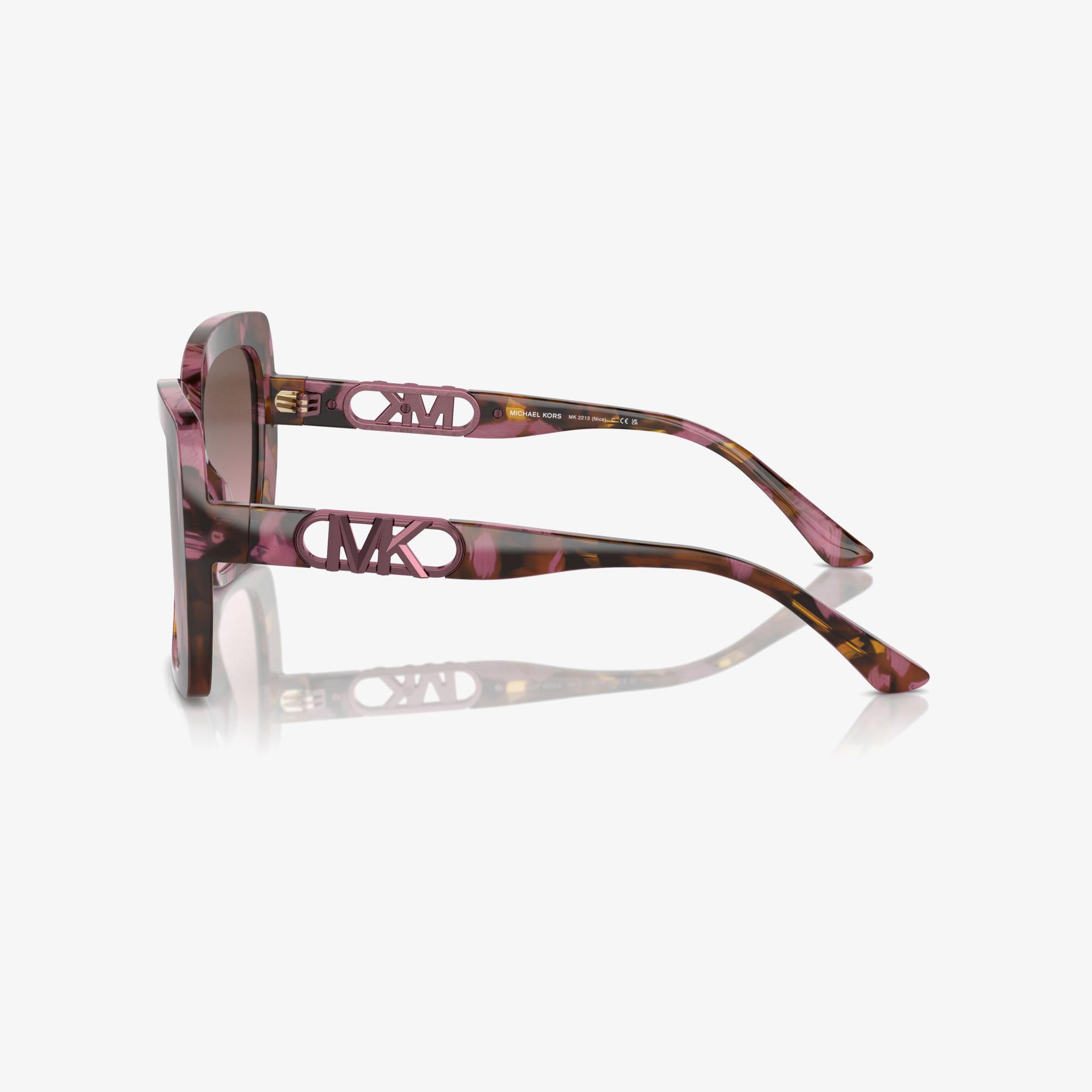 MICHAEL KORS Nice Kadın Plum Graphıc Tortoıse Güneş Gözlüğü