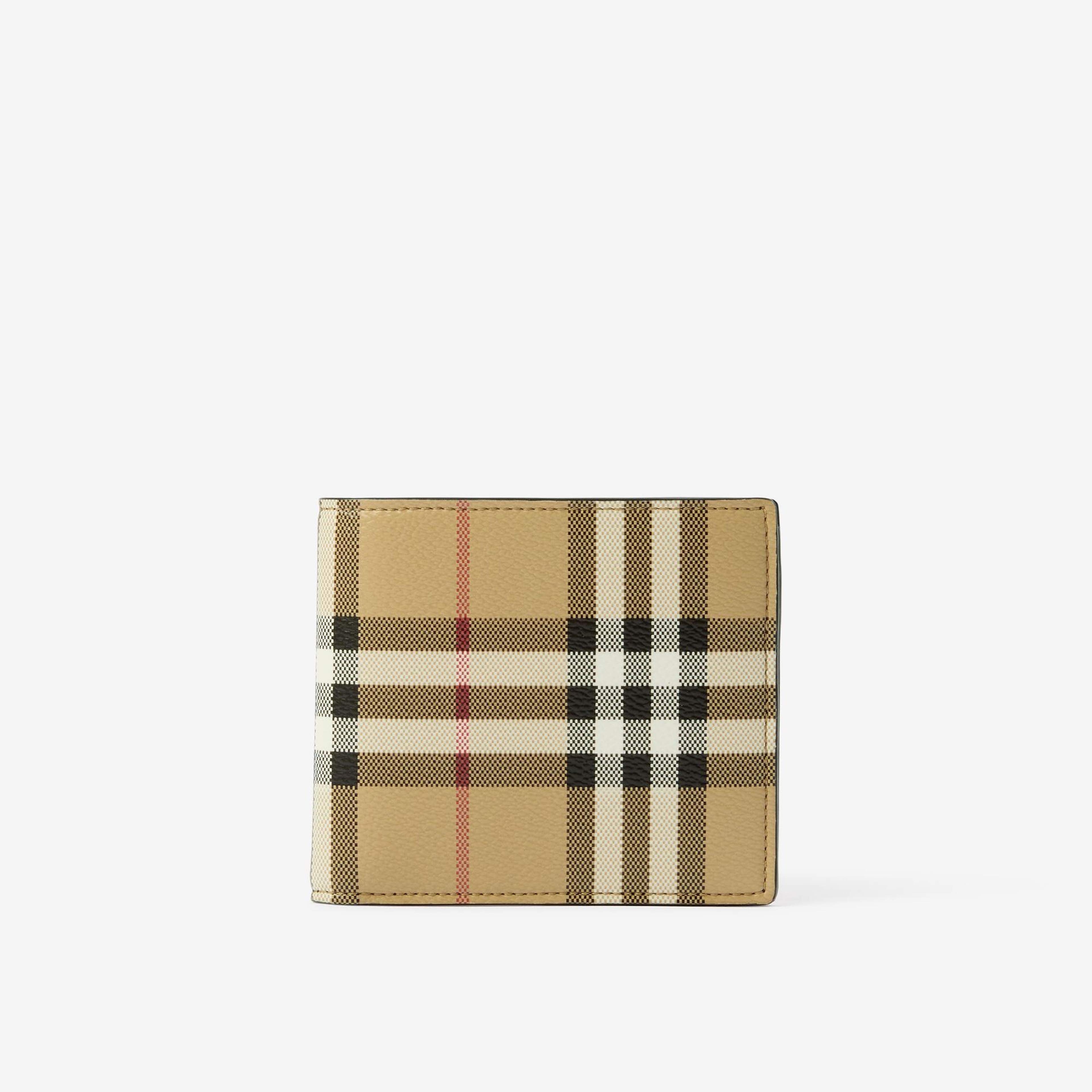 Burberry Reg Bill8 Vintage Bifold Erkek Bej Cüzdan