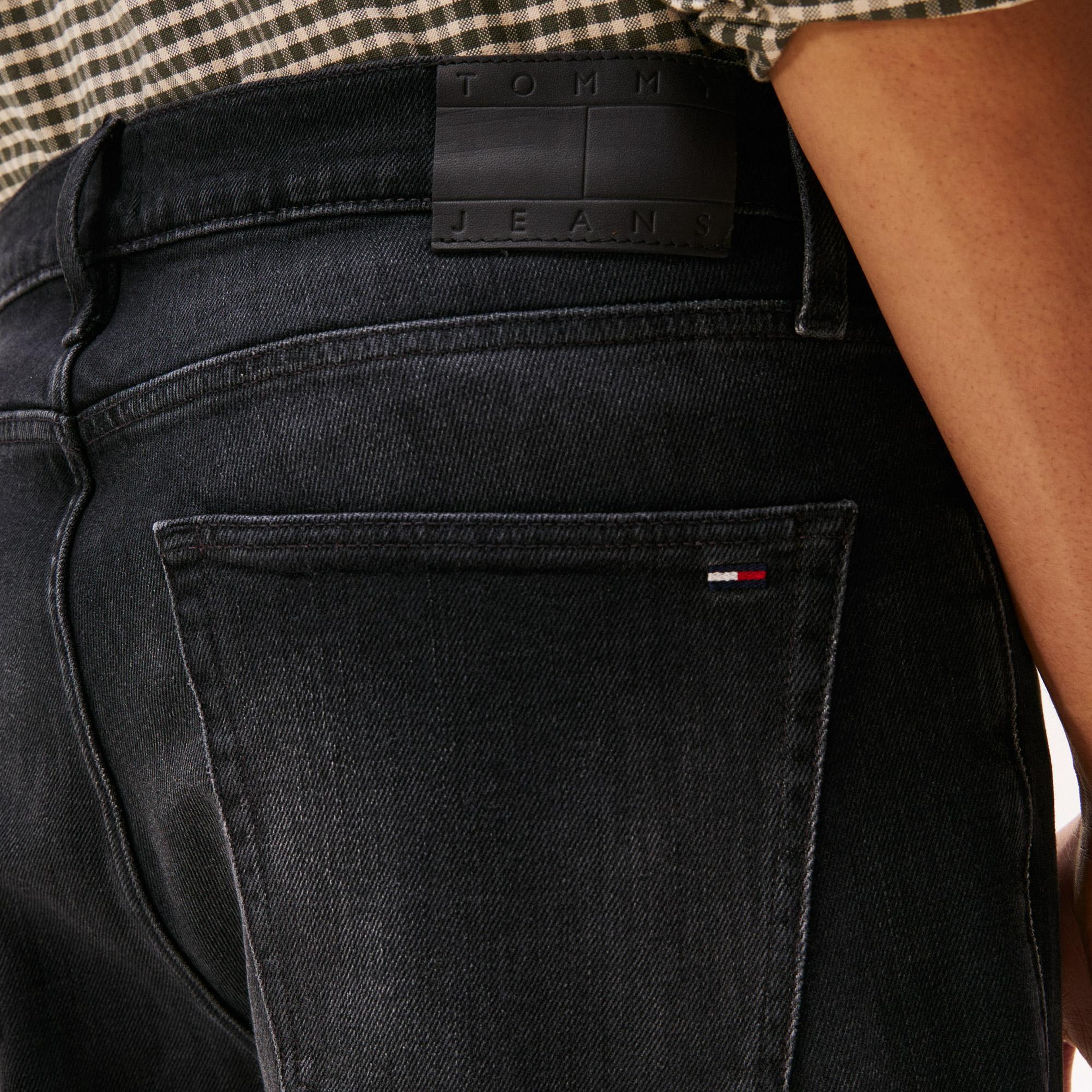 Tommy Hilfiger Ryan Slim Erkek Siyah Straight Jean
