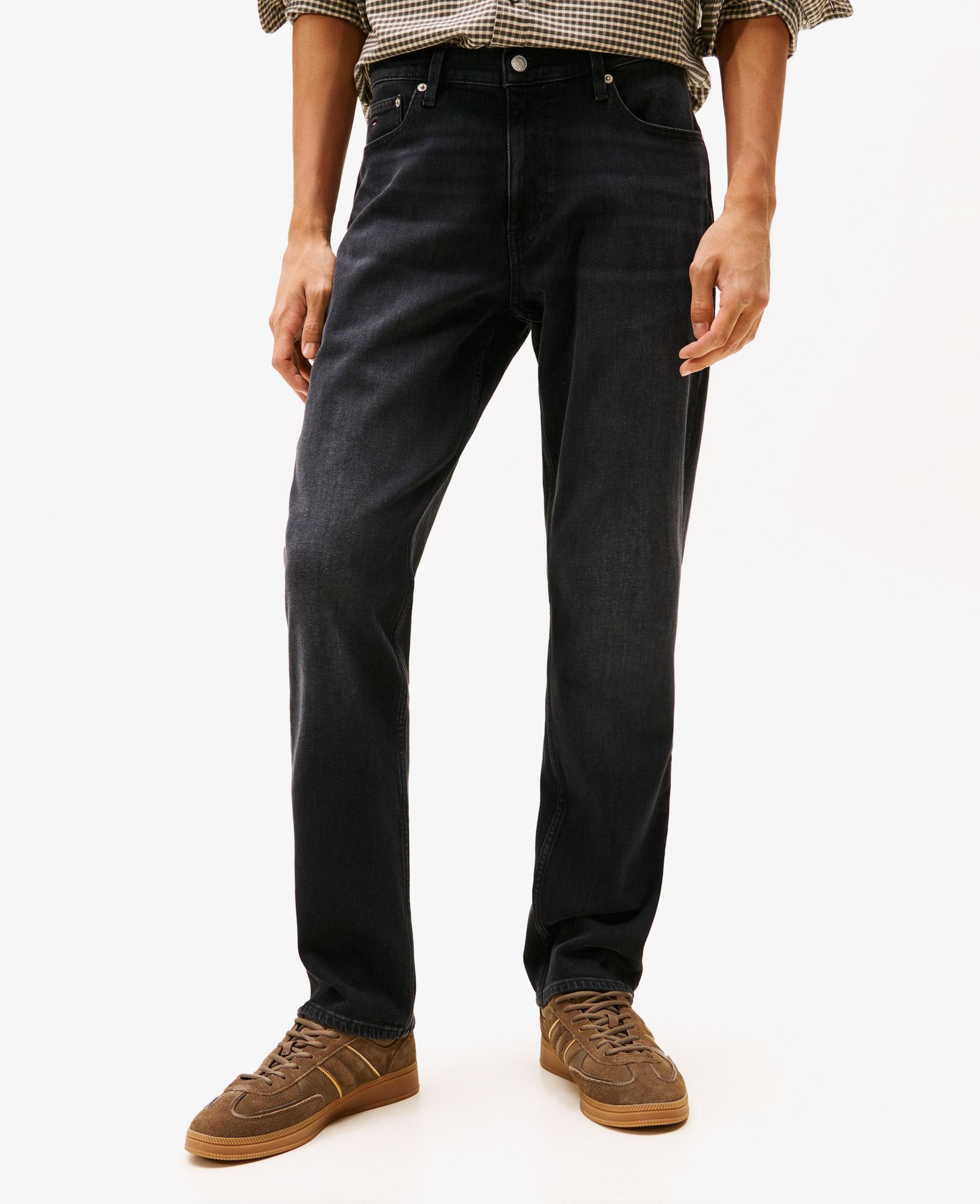 Tommy Hilfiger Ryan Slim Erkek Siyah Straight Jean