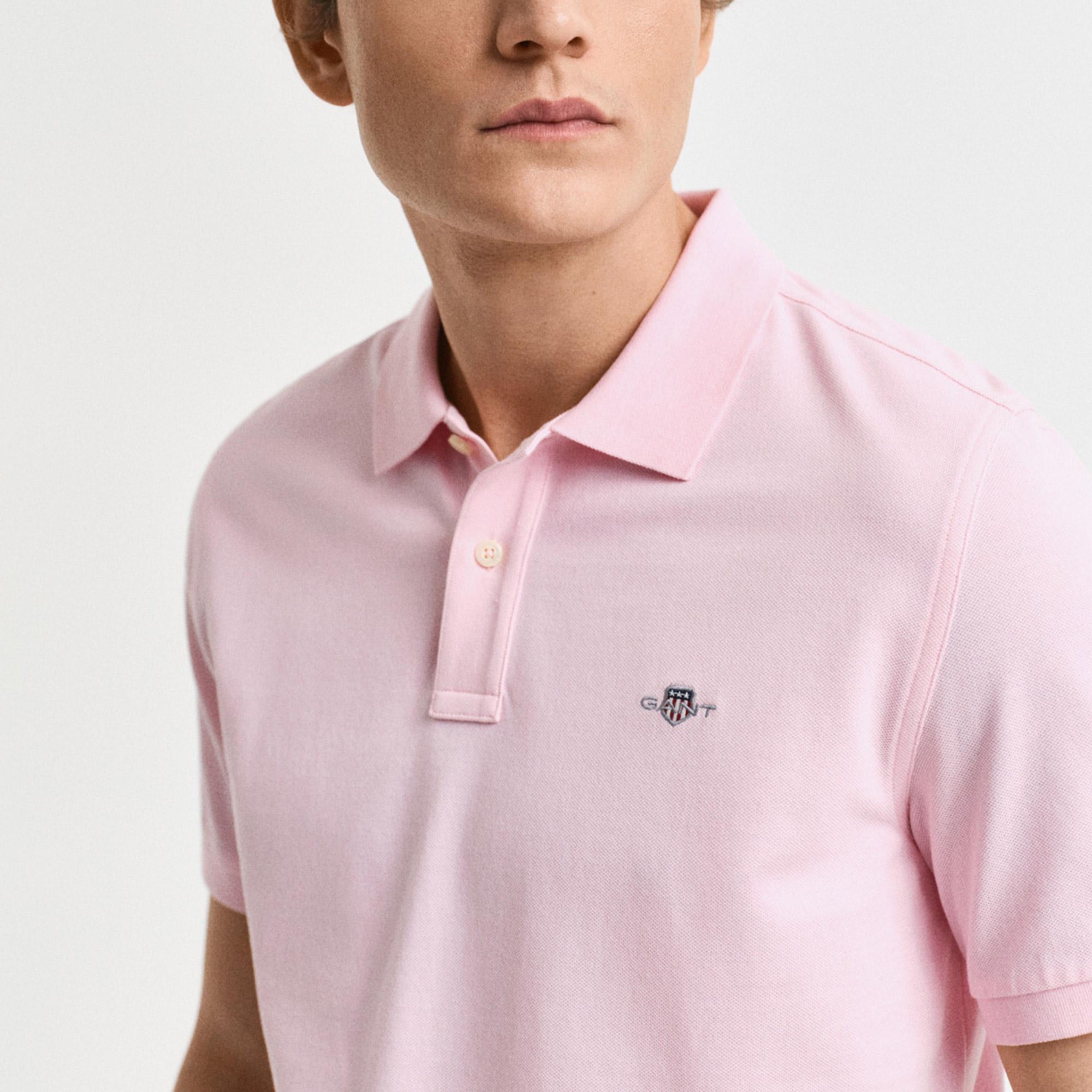 GANT Erkek Pembe Regular Fit Polo
