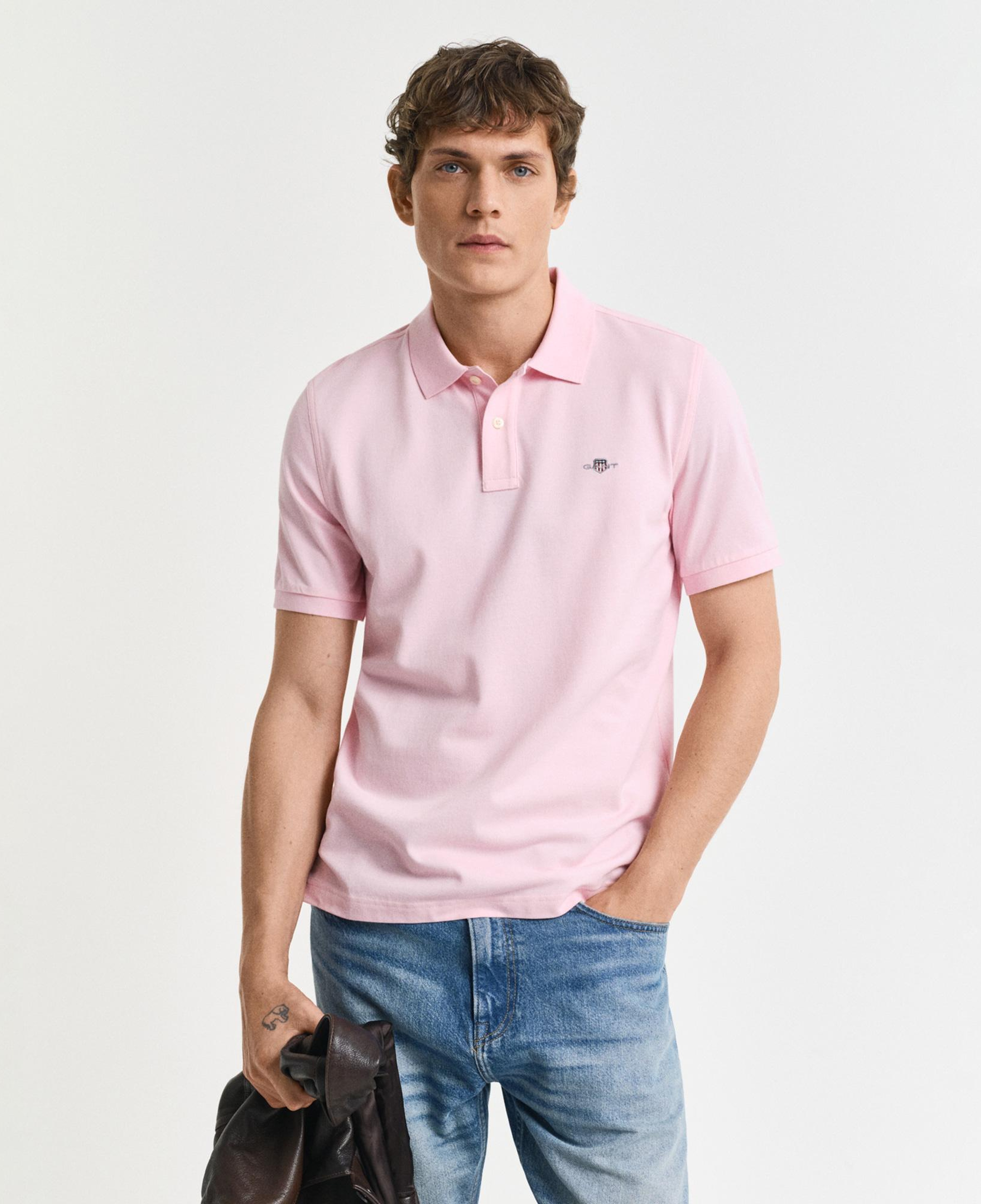 GANT Erkek Pembe Regular Fit Polo