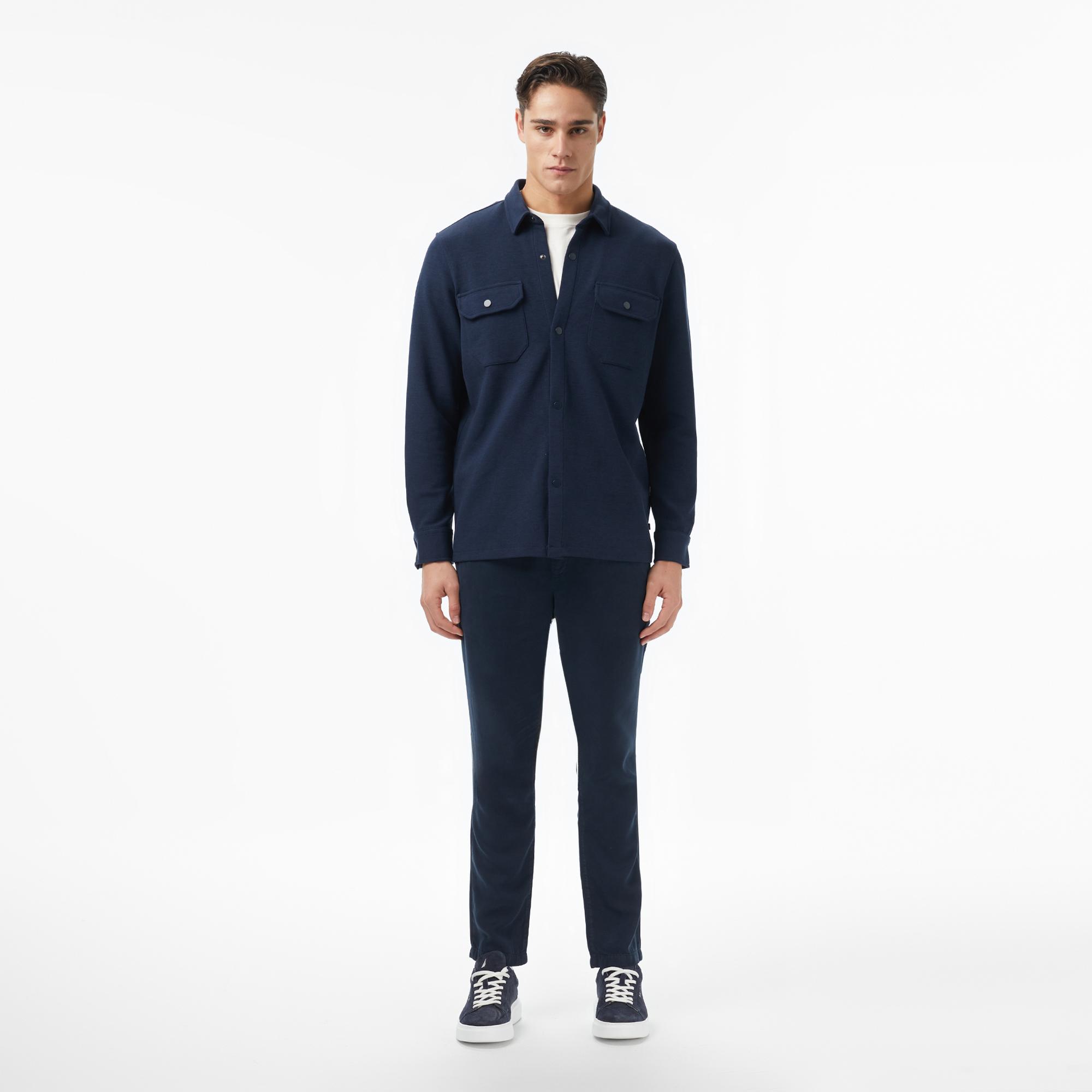 Nautica Erkek Lacivert Classic Fit Gömlek