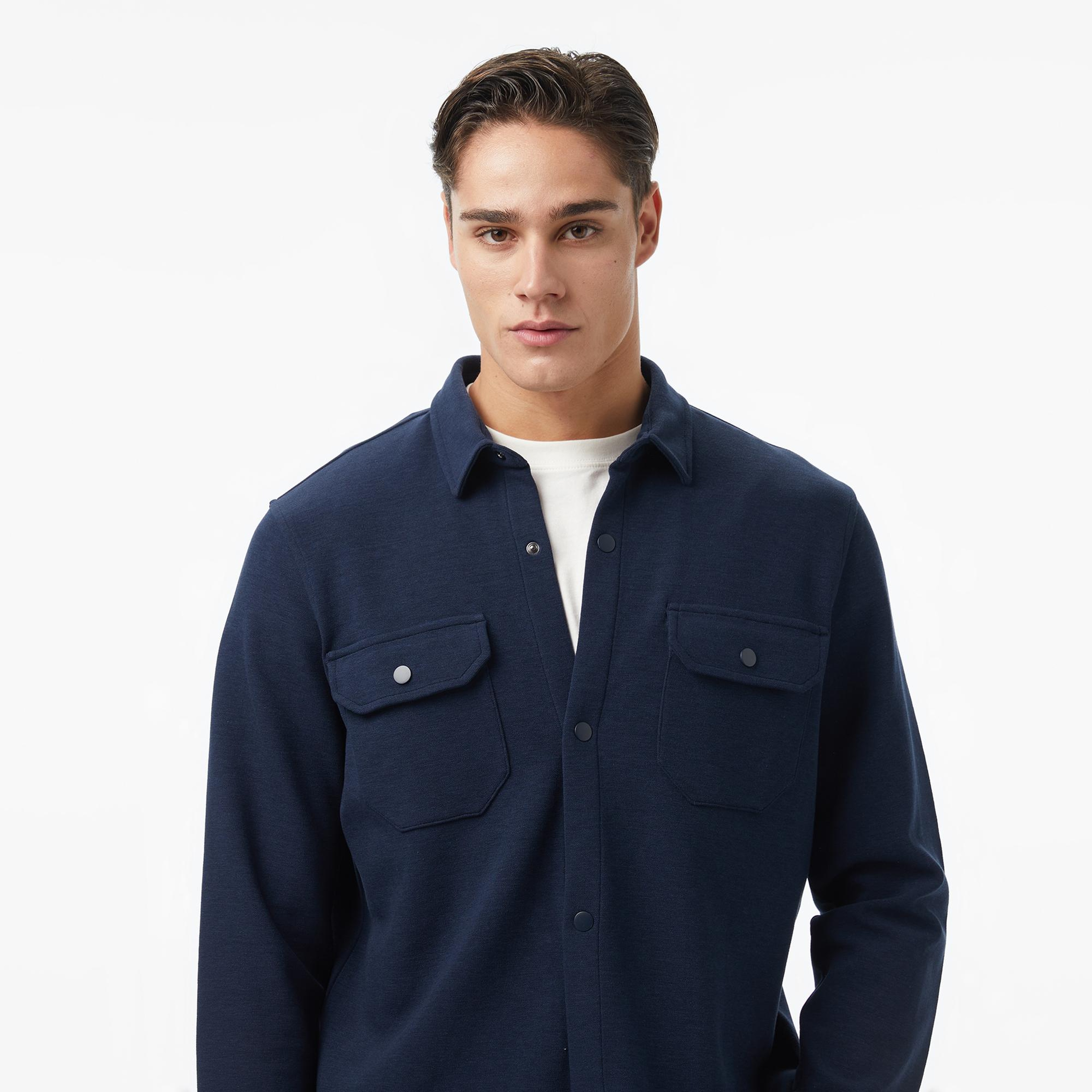 Nautica Erkek Lacivert Classic Fit Gömlek