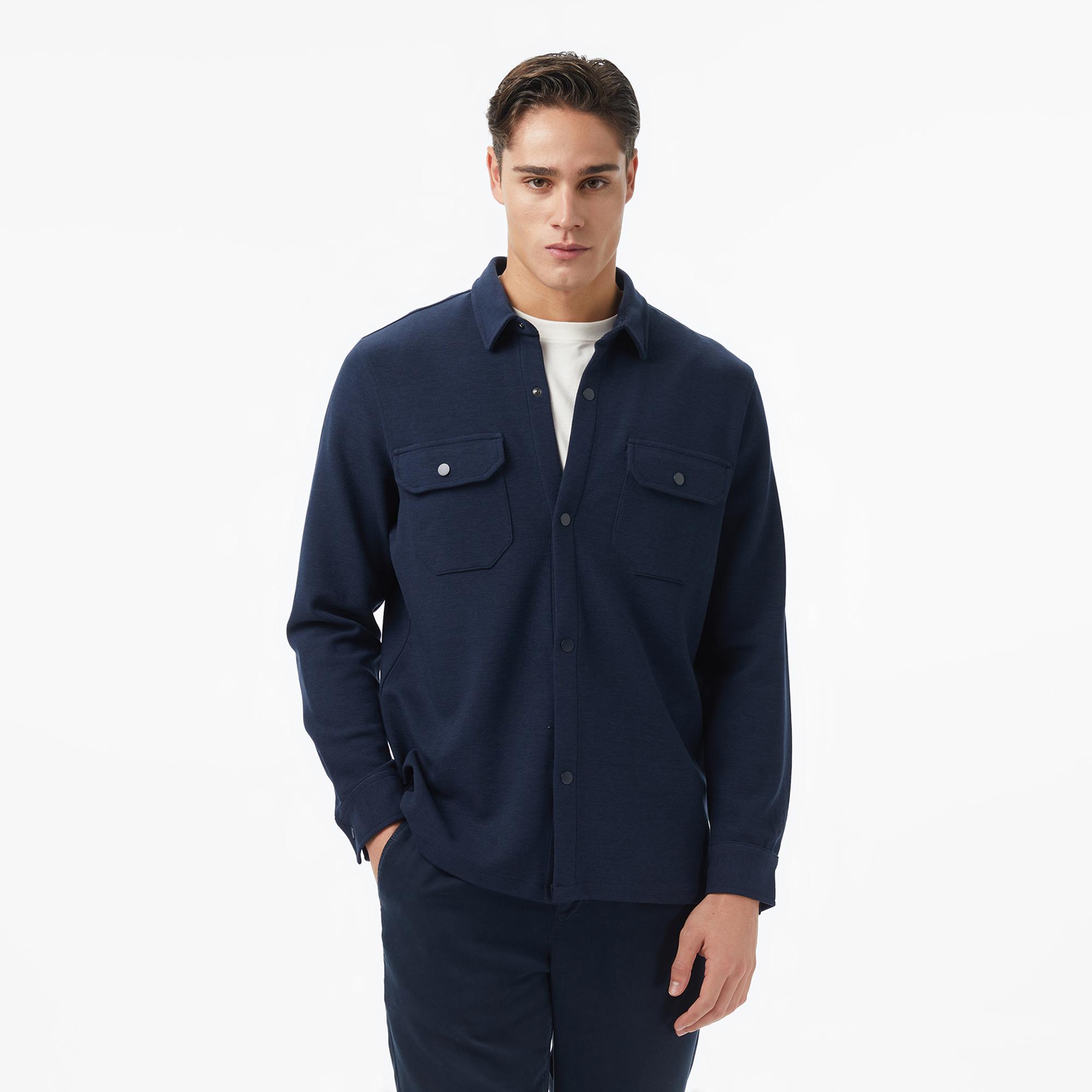 Nautica Erkek Lacivert Classic Fit Gömlek