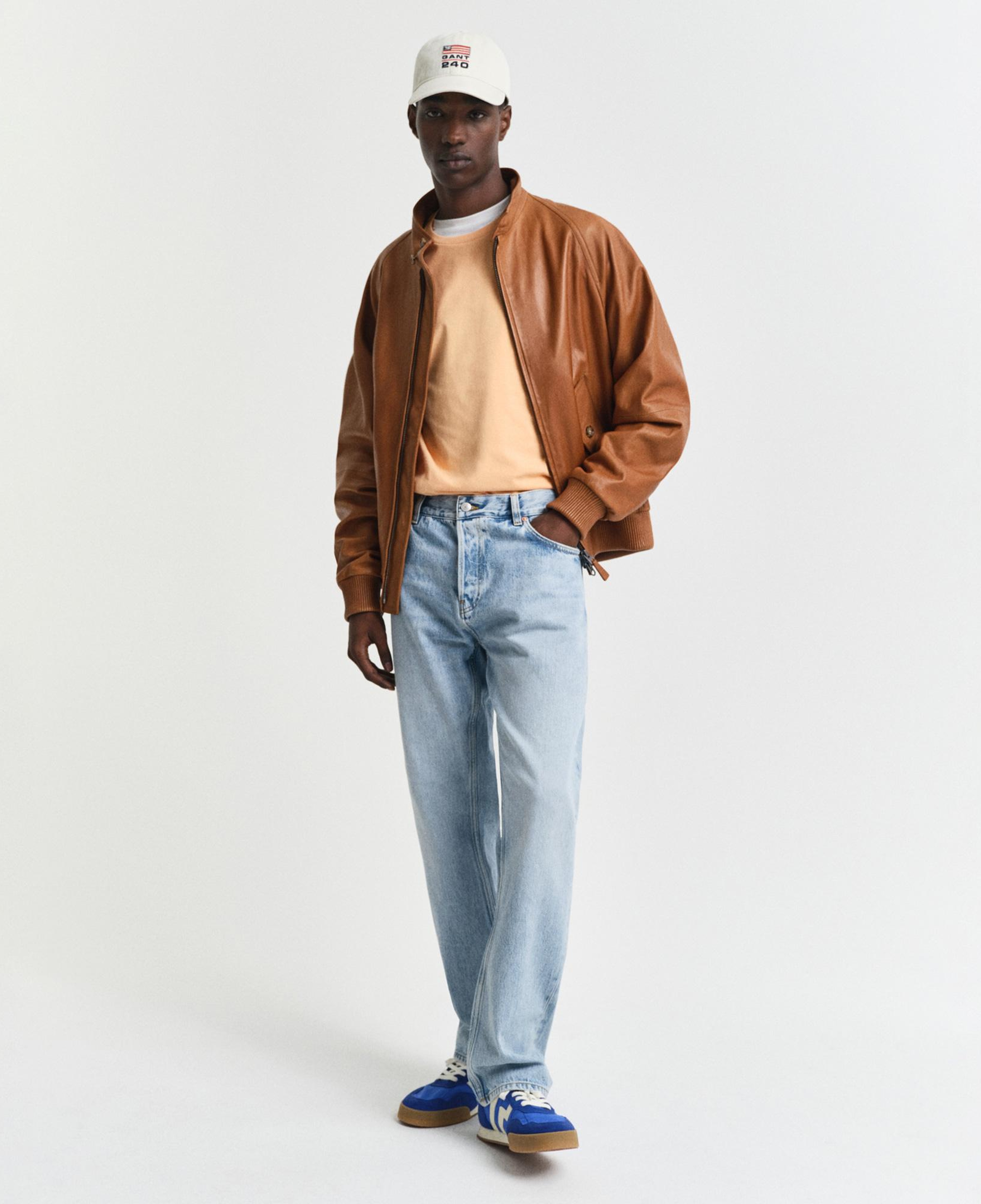 GANT Erkek Turuncu Regular Fit Bisiklet Yaka T-Shirt