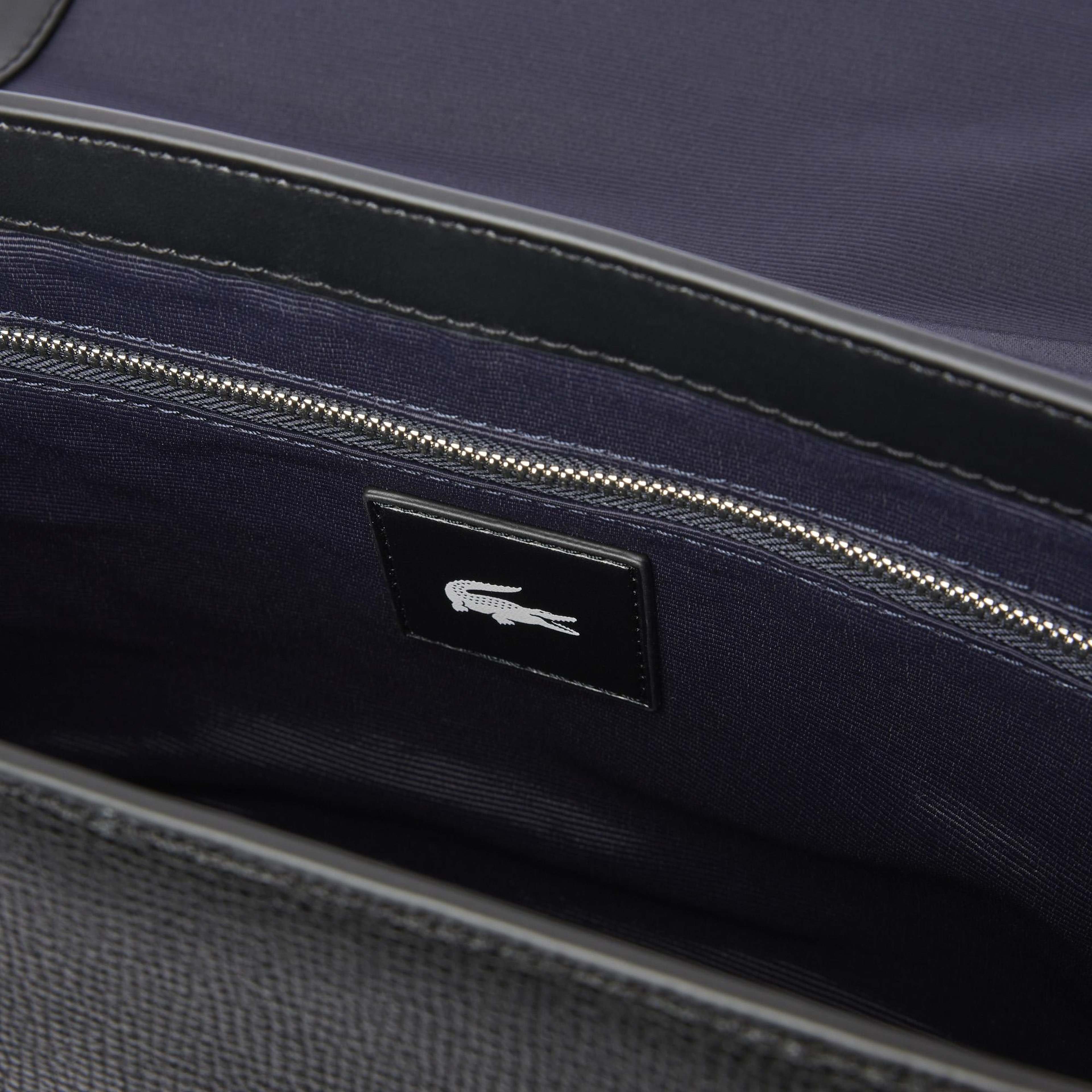 Lacoste Erkek Deri Siyah Omuz Çantası