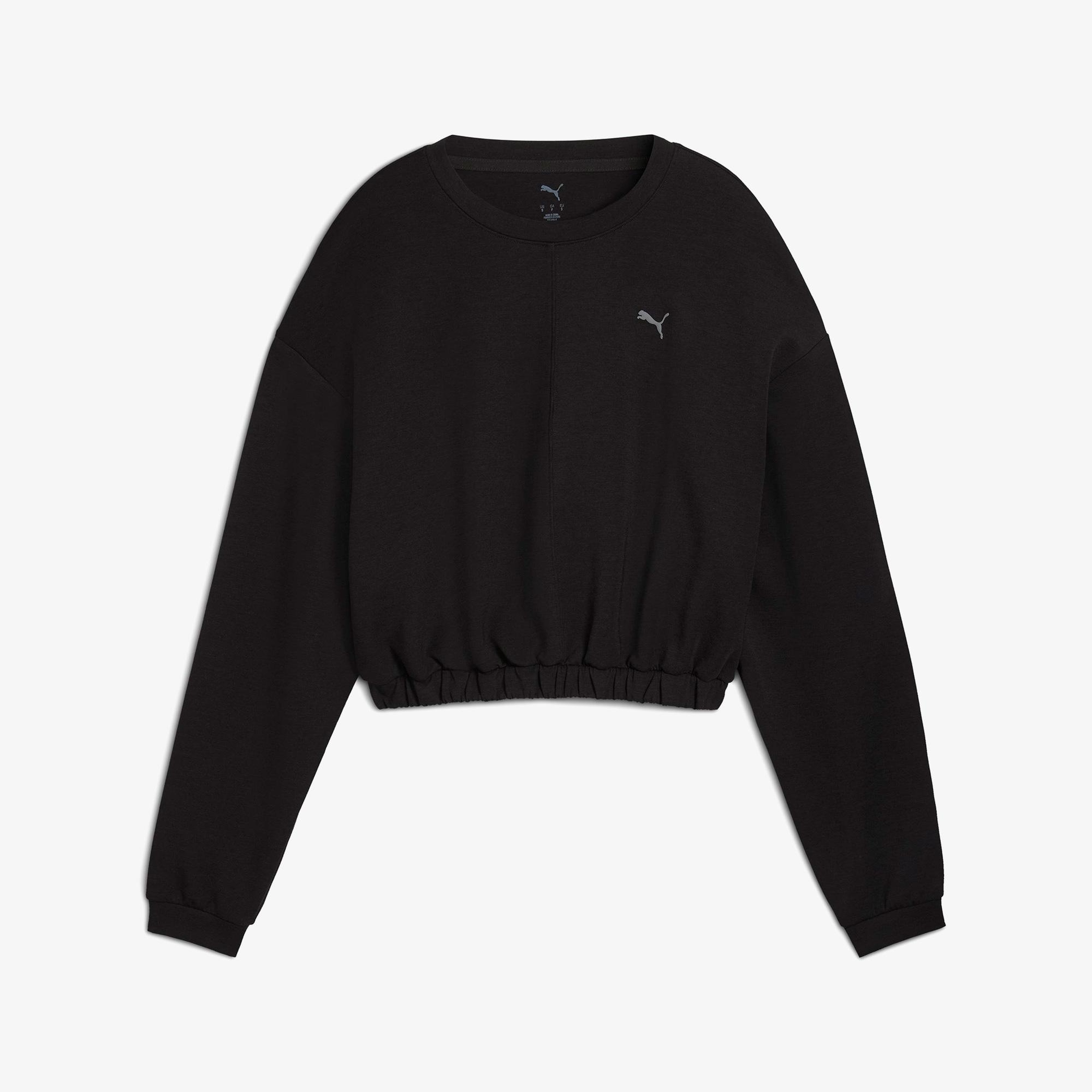 Puma W Cloudspun Crew Kadın Siyah Sweatshirt