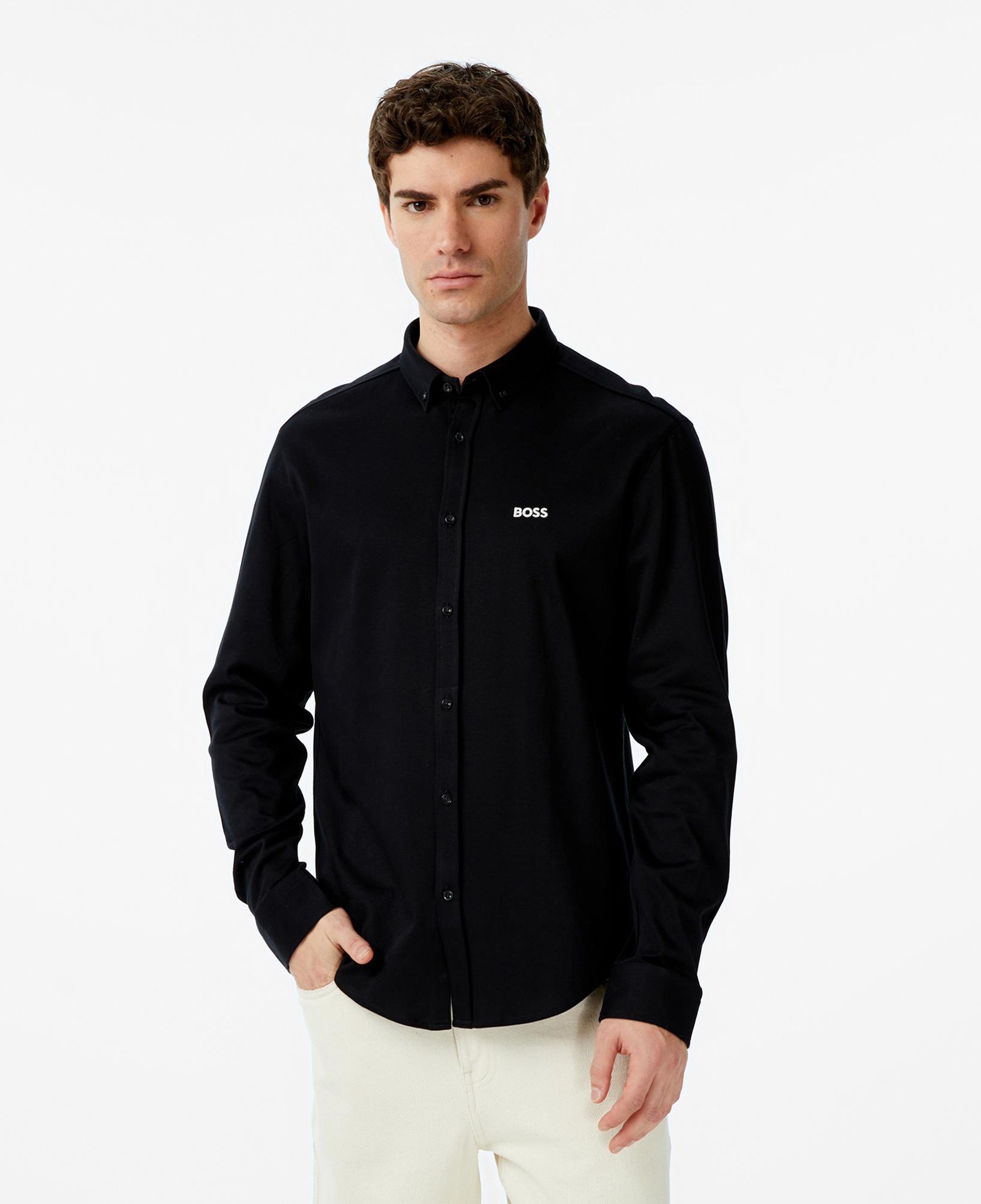 Boss Motion Erkek Siyah Gömlek