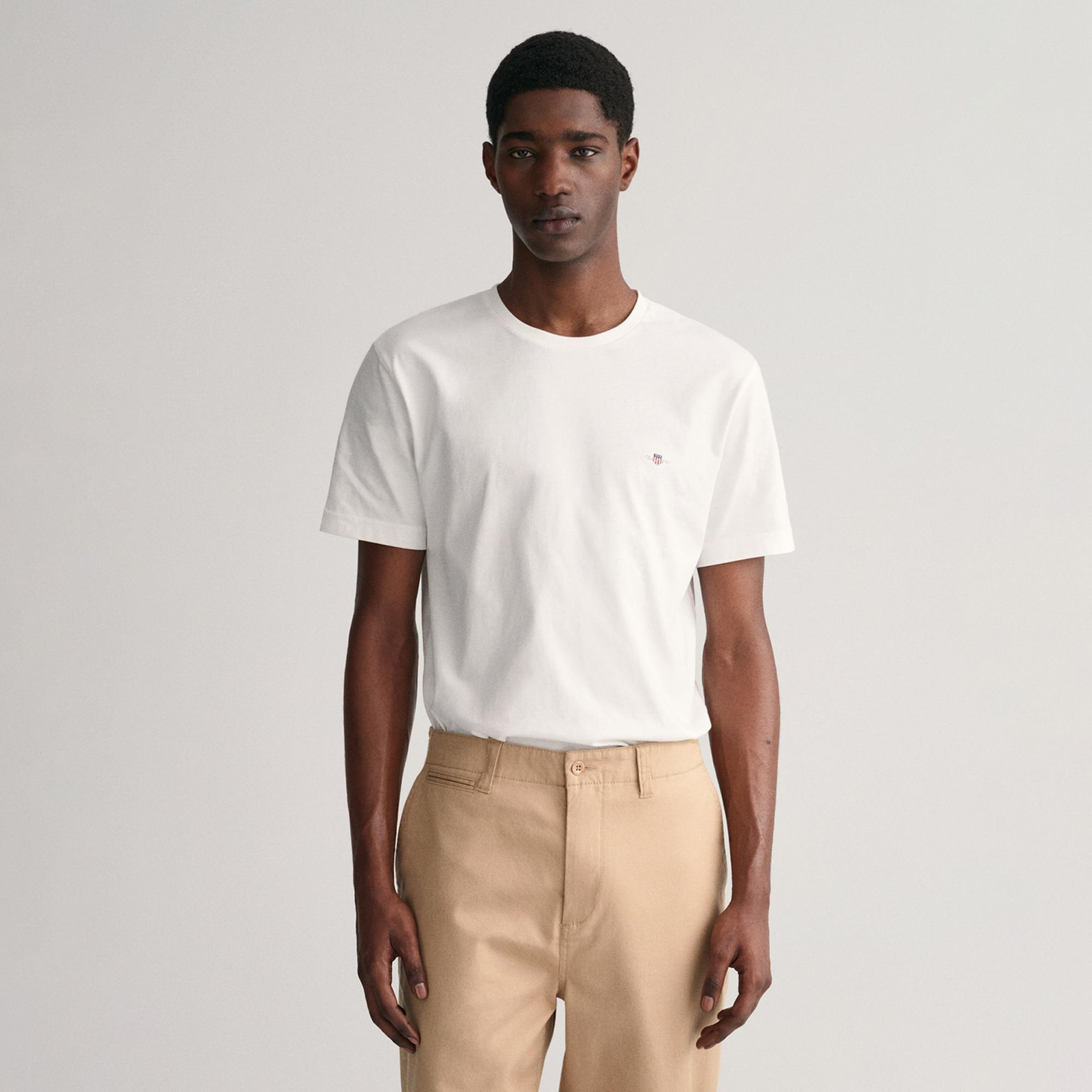 Gant Erkek Beyaz T-Shirt