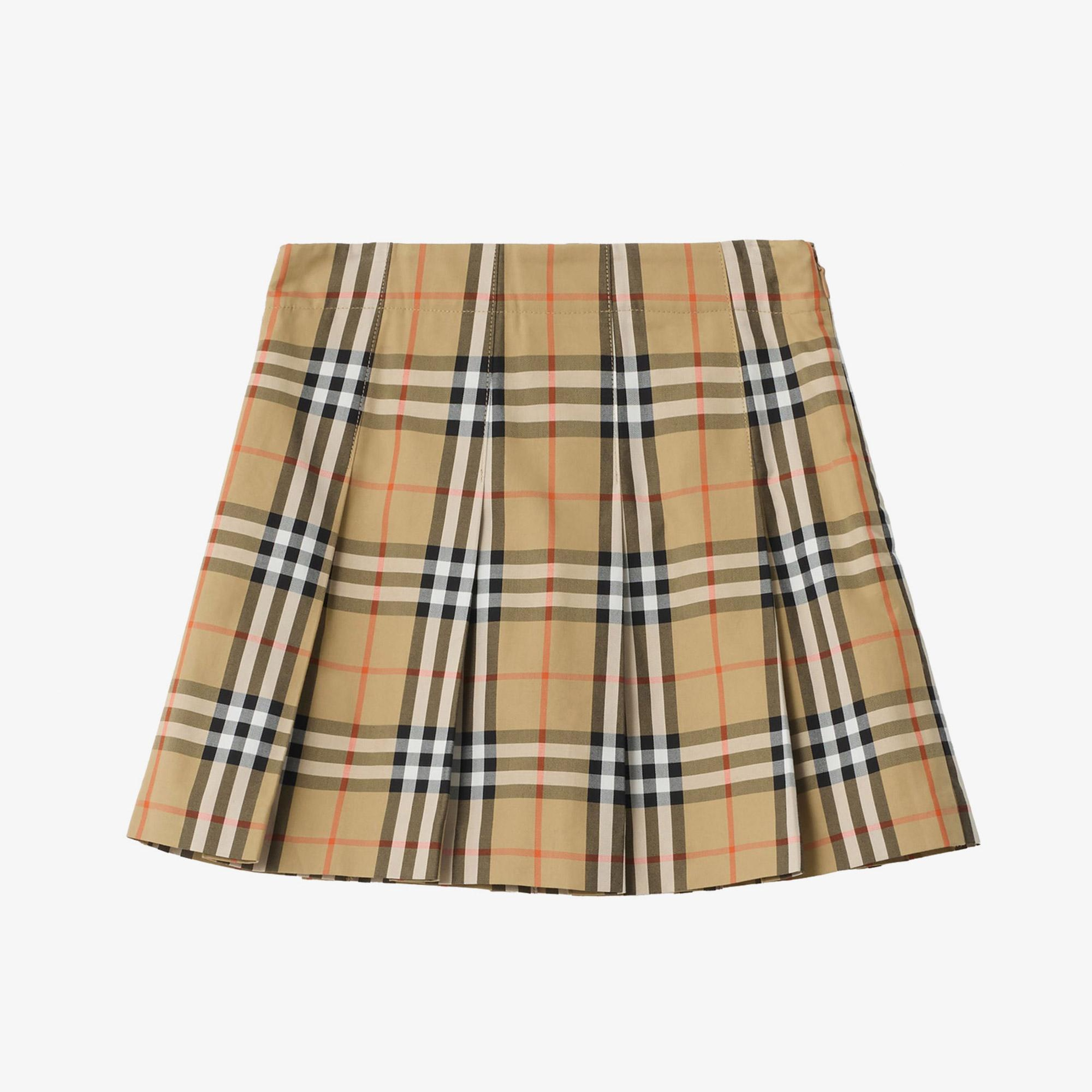 Burberry Gabrıelle Check Çocuk Bej Etek