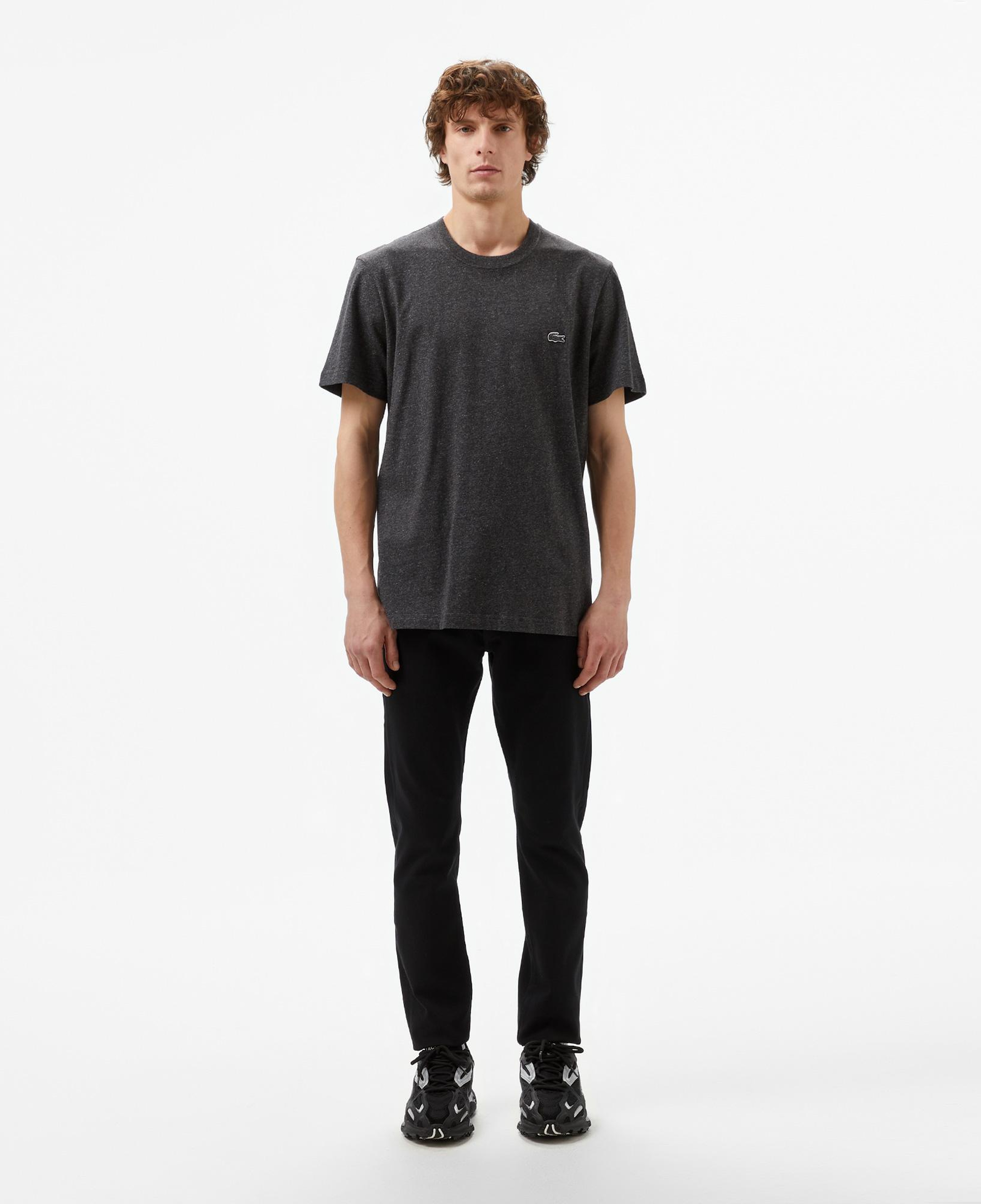 Lacoste Erkek Regular Fit Bisiklet Yaka Koyu Gri T-Shirt