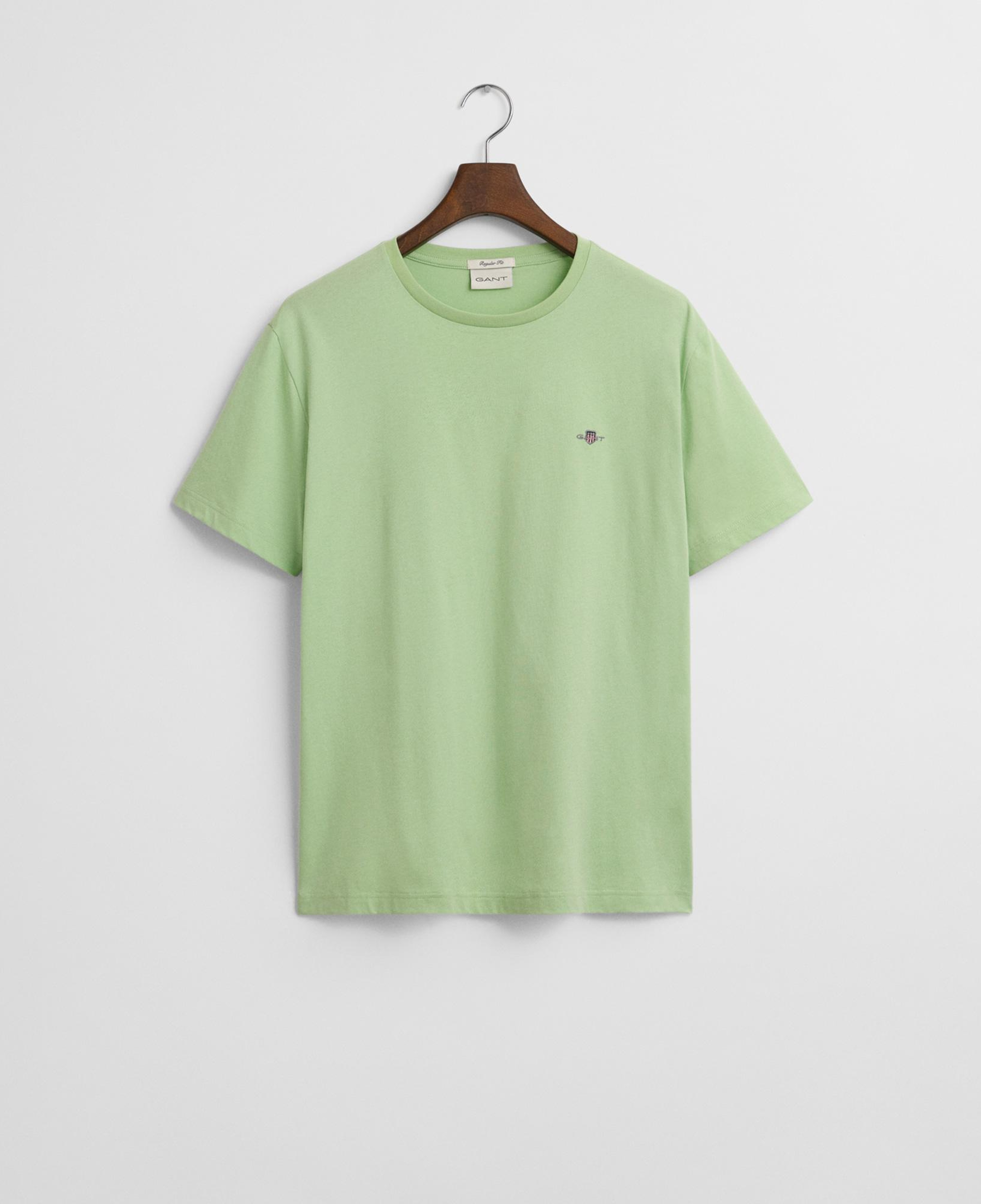 GANT Erkek Yeşil Regular Fit Bisiklet Yaka T-shirt
