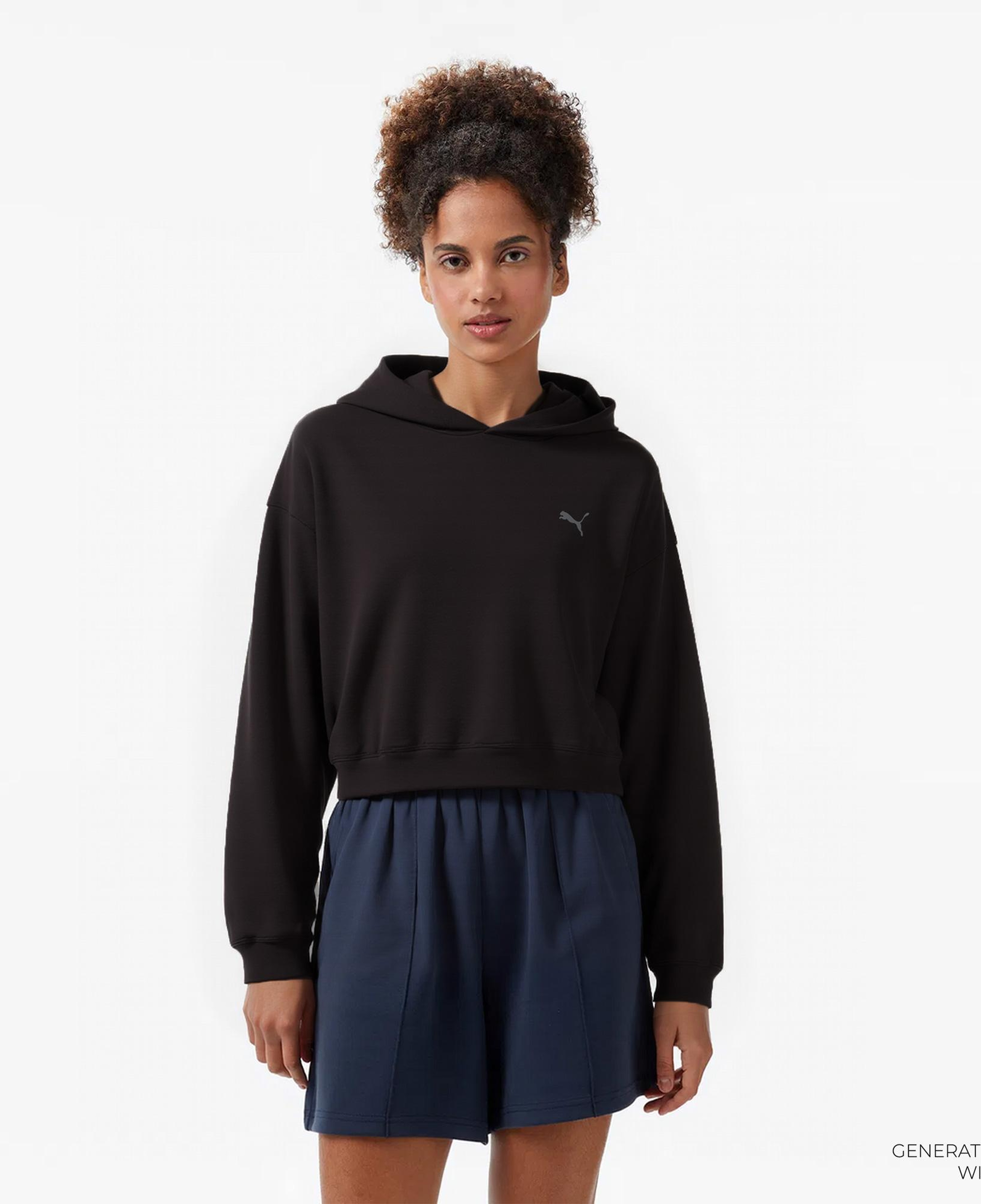 Puma Studio Foundations Kadın Siyah Sweatshirt