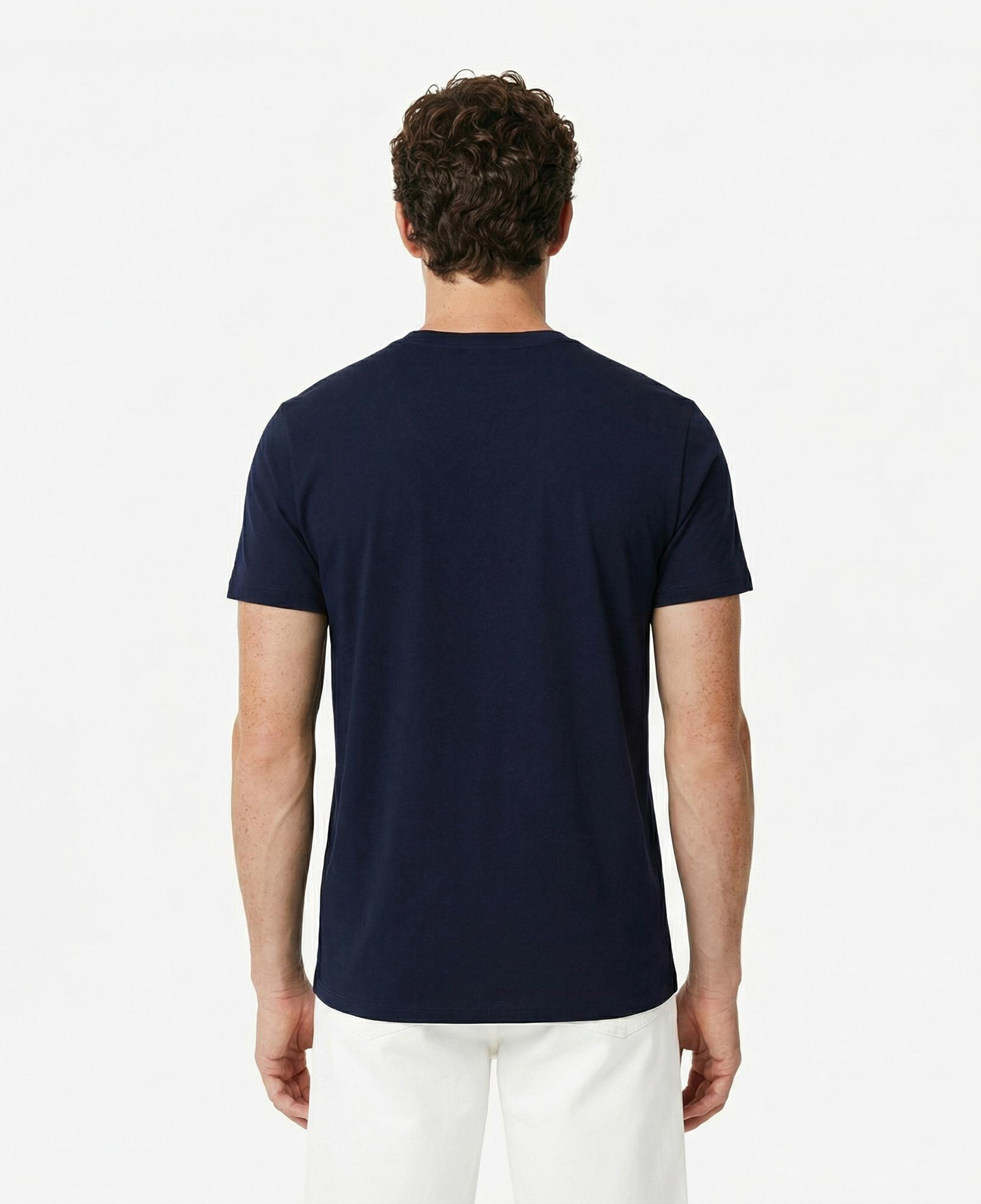 Lacoste Erkek Regular Fit Bisiklet Yaka Lacivert T-Shirt