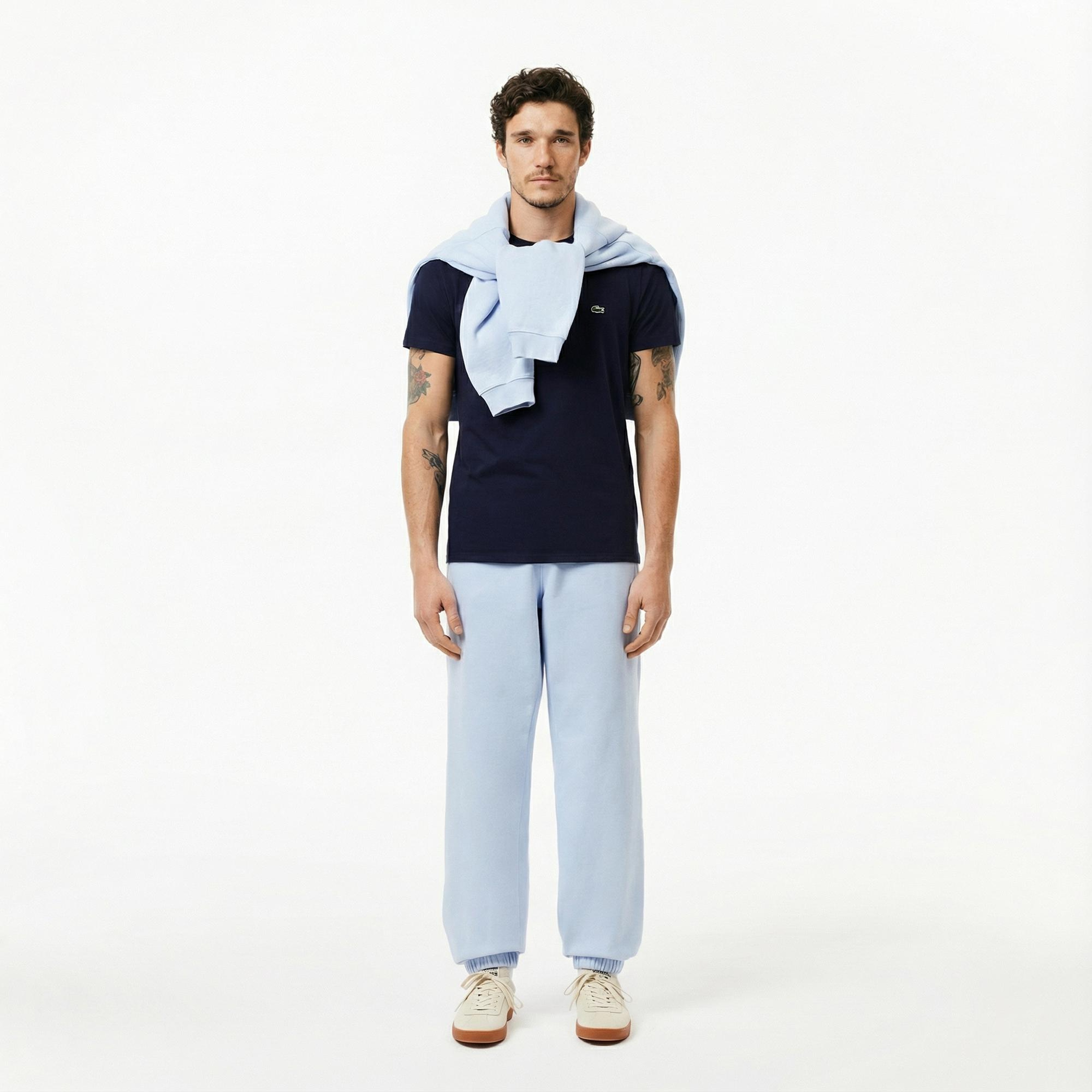 Lacoste Erkek Regular Fit Bisiklet Yaka Lacivert T-Shirt
