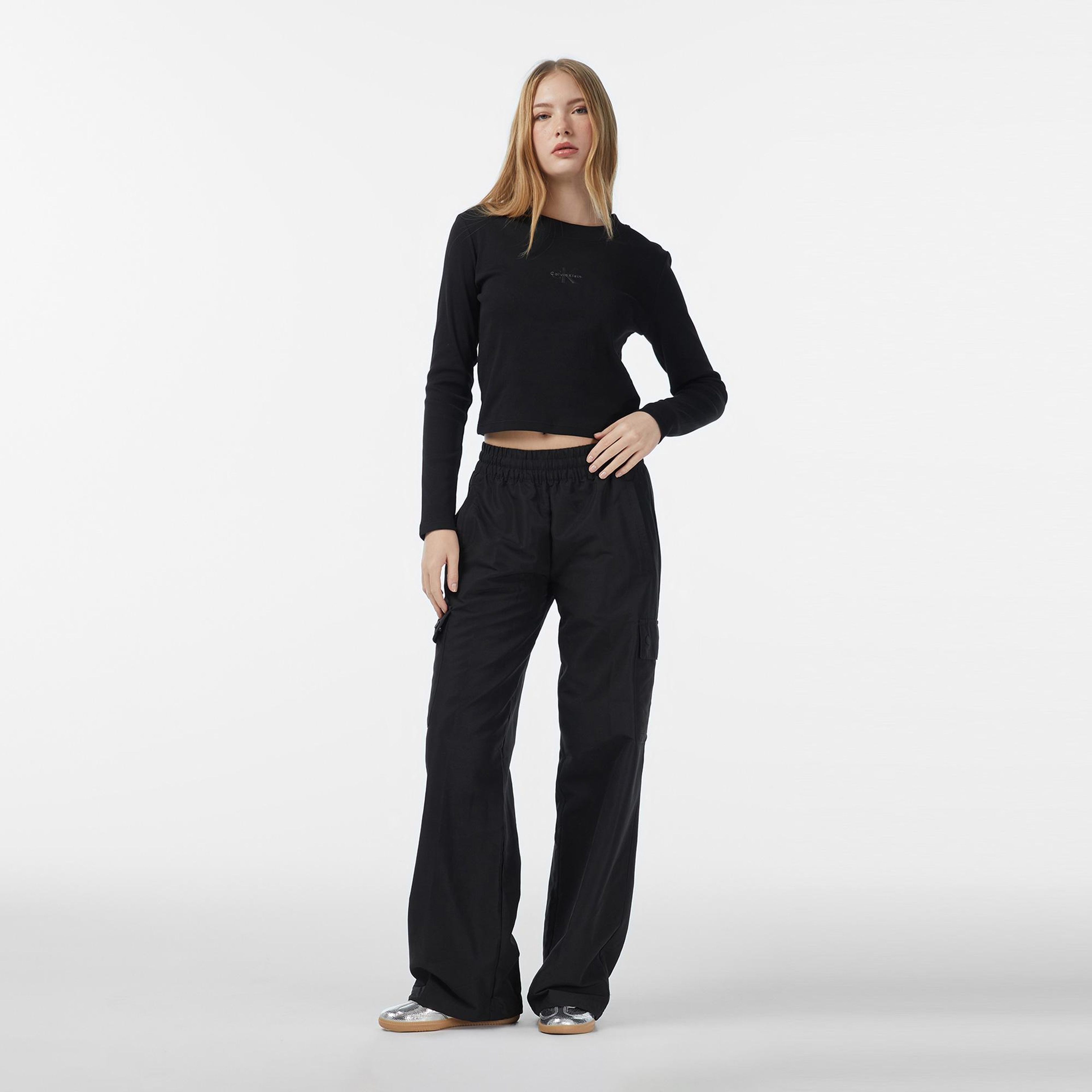 Calvin Klein Monologo Baby Kadın Siyah T-Shirt