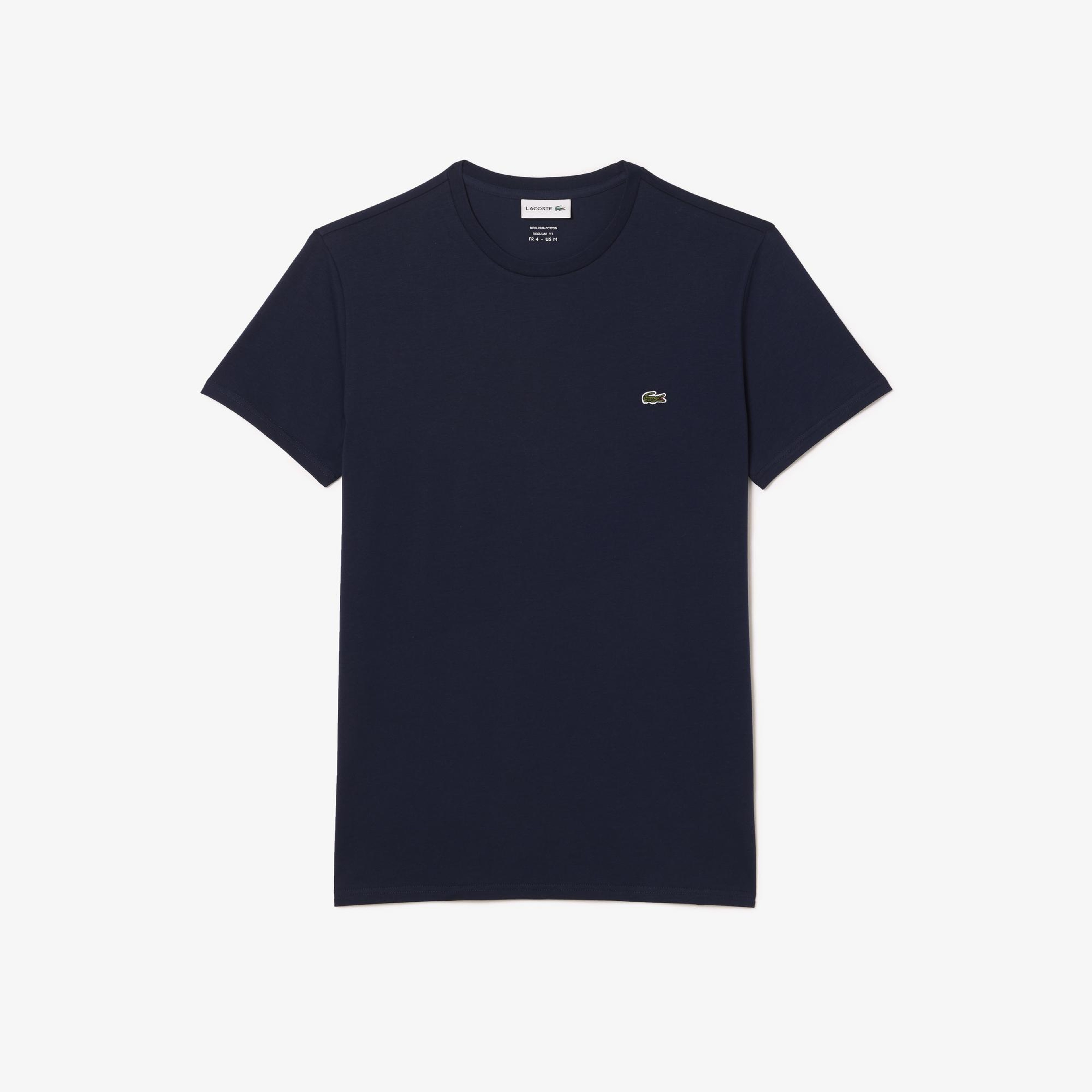 Lacoste Erkek Regular Fit Bisiklet Yaka Lacivert T-Shirt