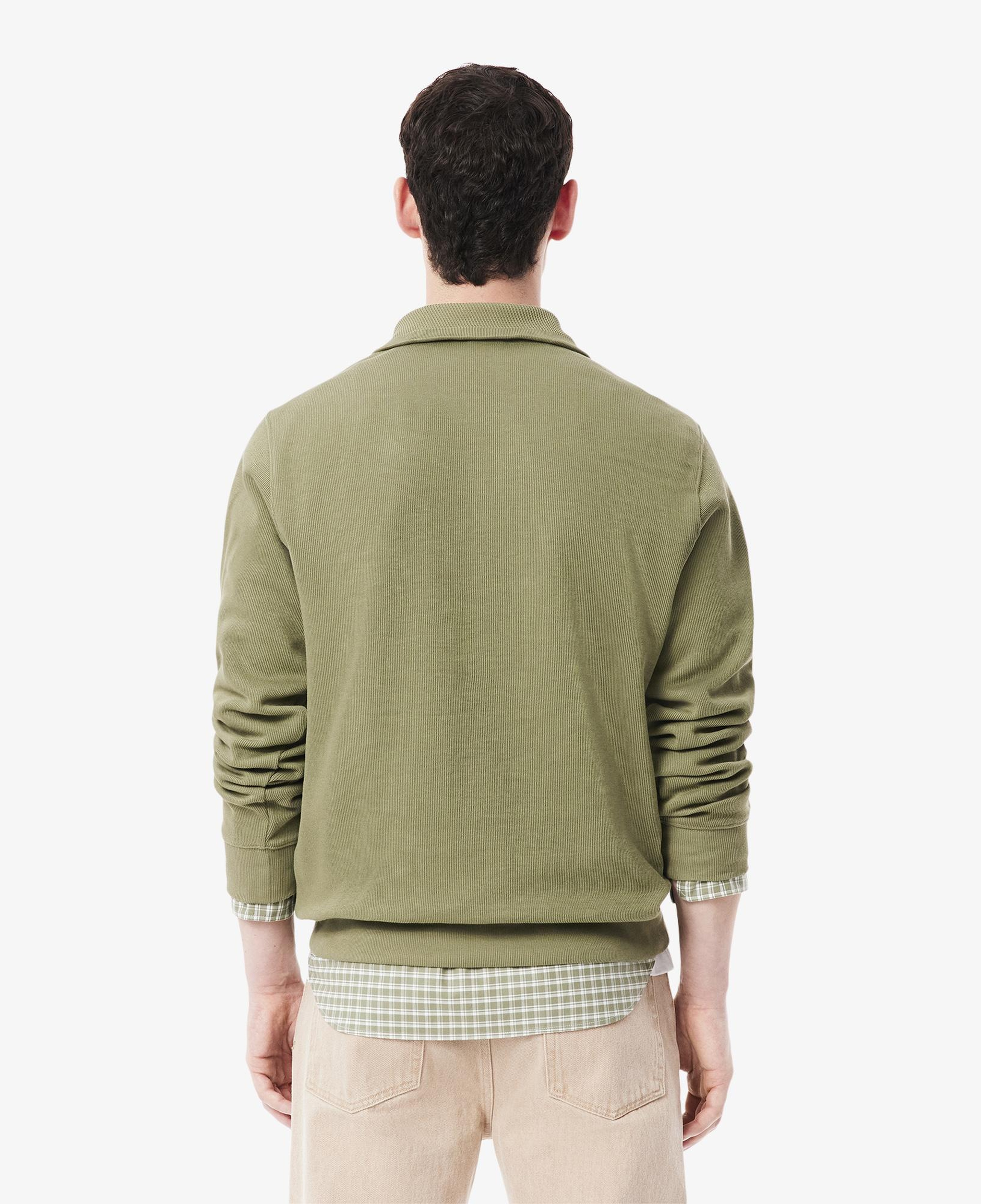 Lacoste Erkek Classic Fit Yarım Fermuarlı Haki Sweatshirt