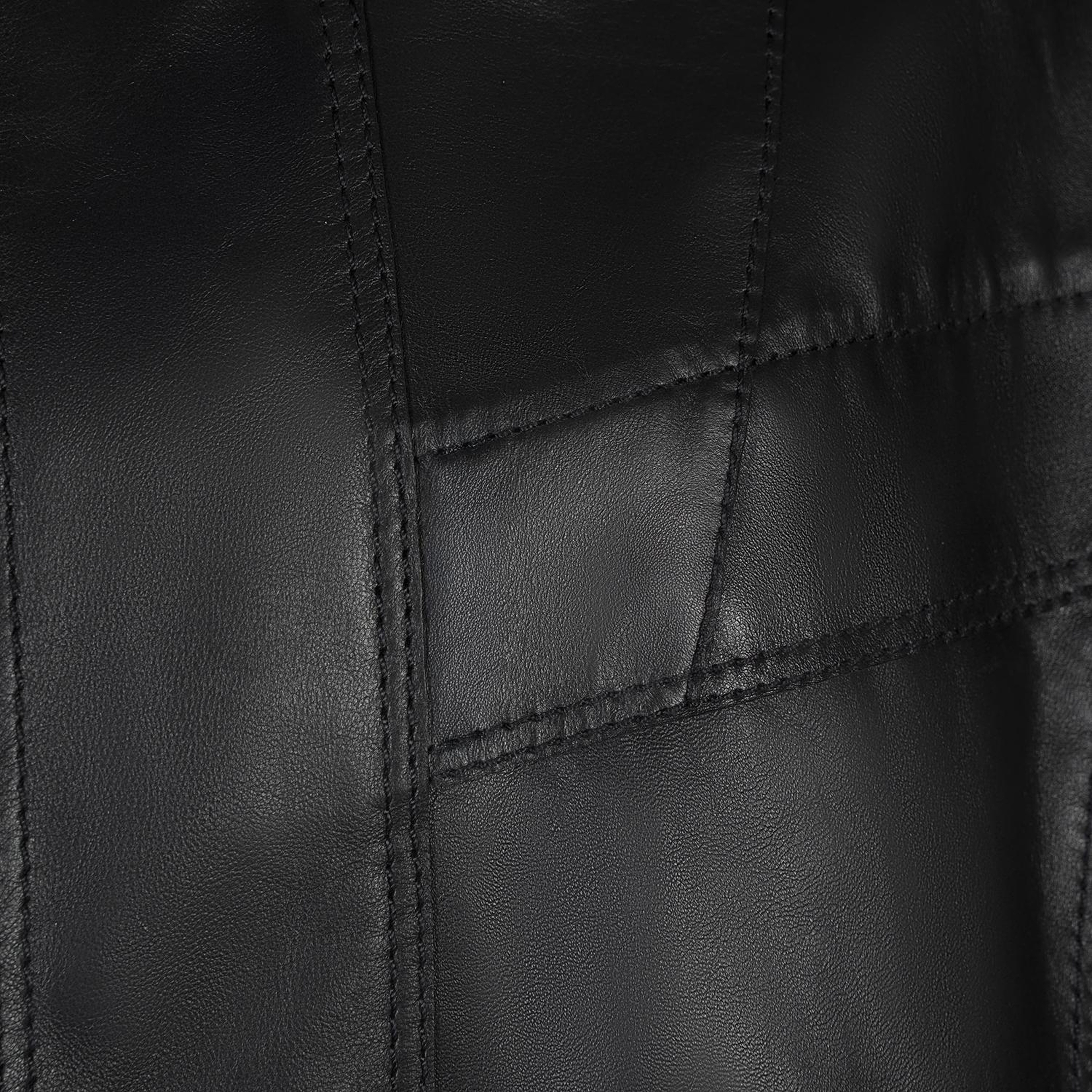 KeinxDesa Siyah Unisex Oversize Deri Ceket