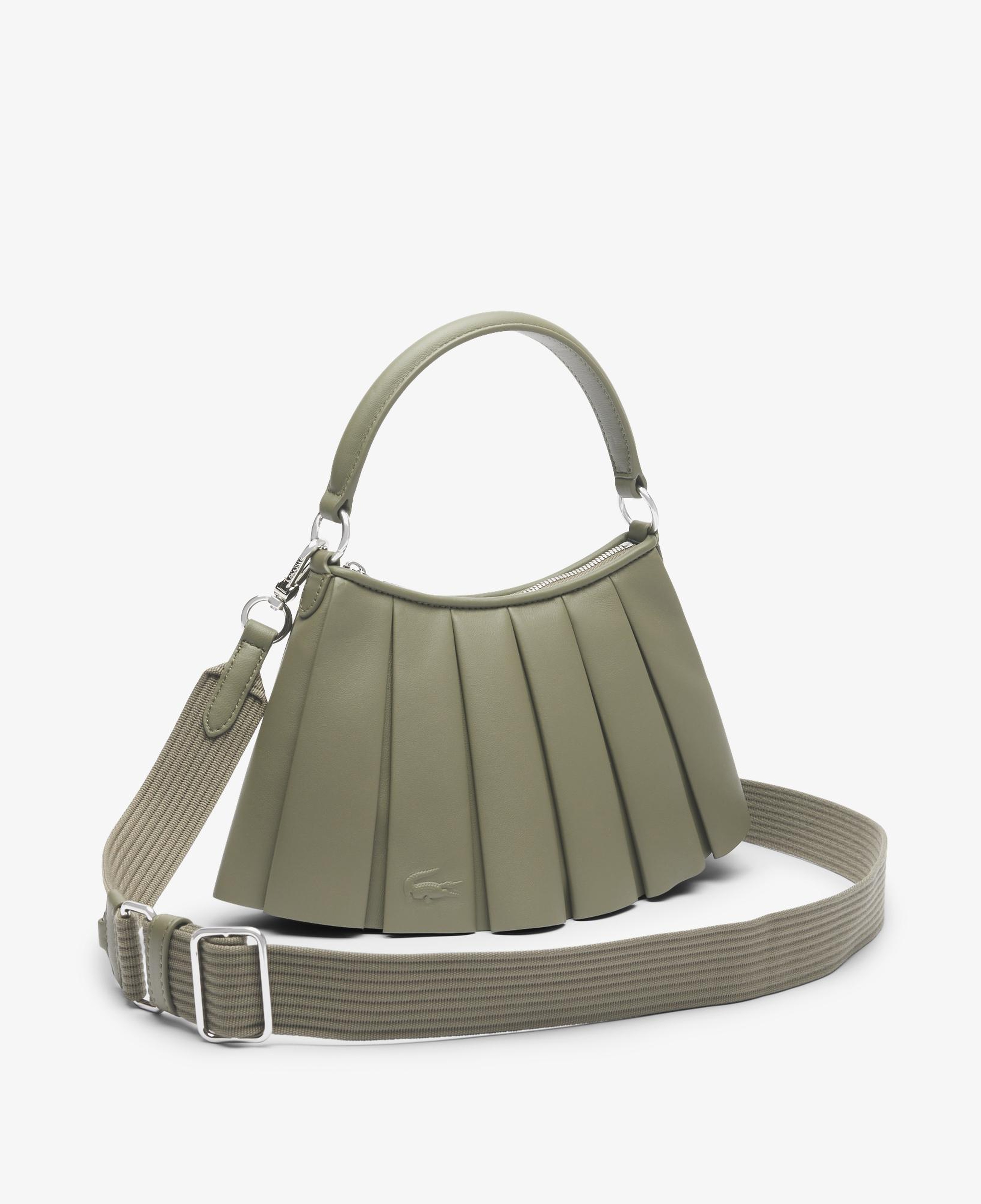 Lacoste Small Lenglen Kadın Deri Haki Omuz Çantası