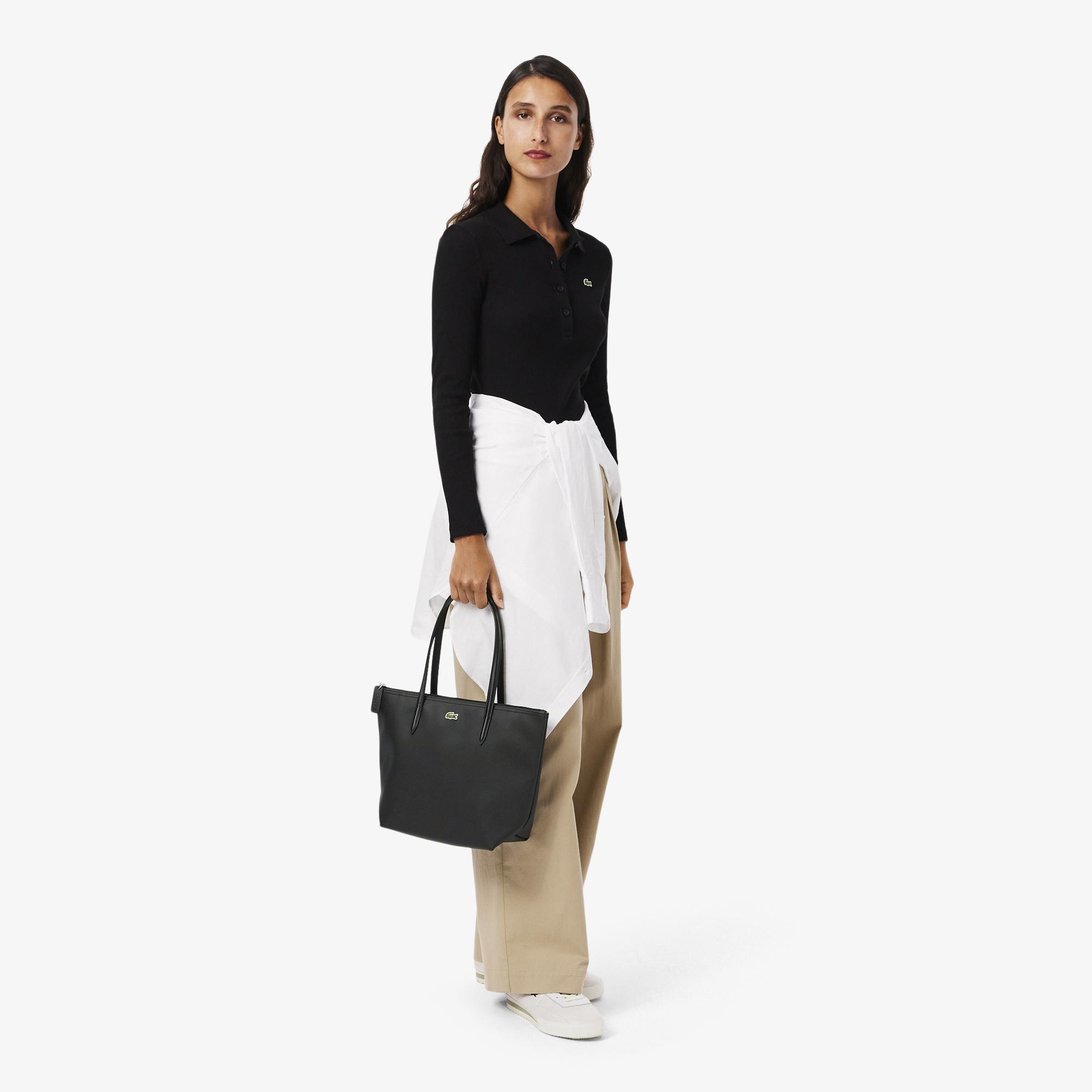 Lacoste Small L.12.12 Kadın Siyah Omuz Çantası