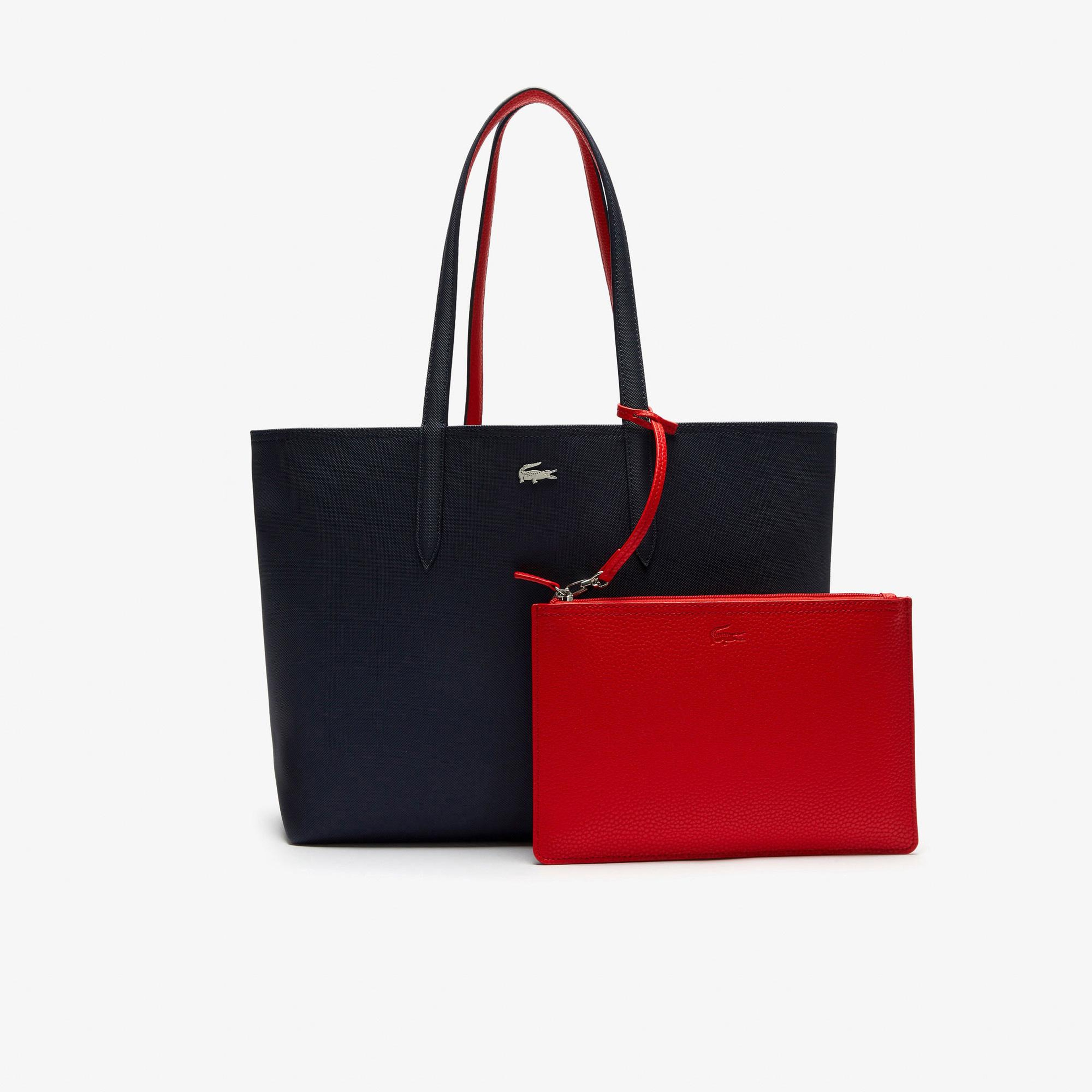 Lacoste Anna Kadın Çift Taraflı Lacivert Omuz Çantası