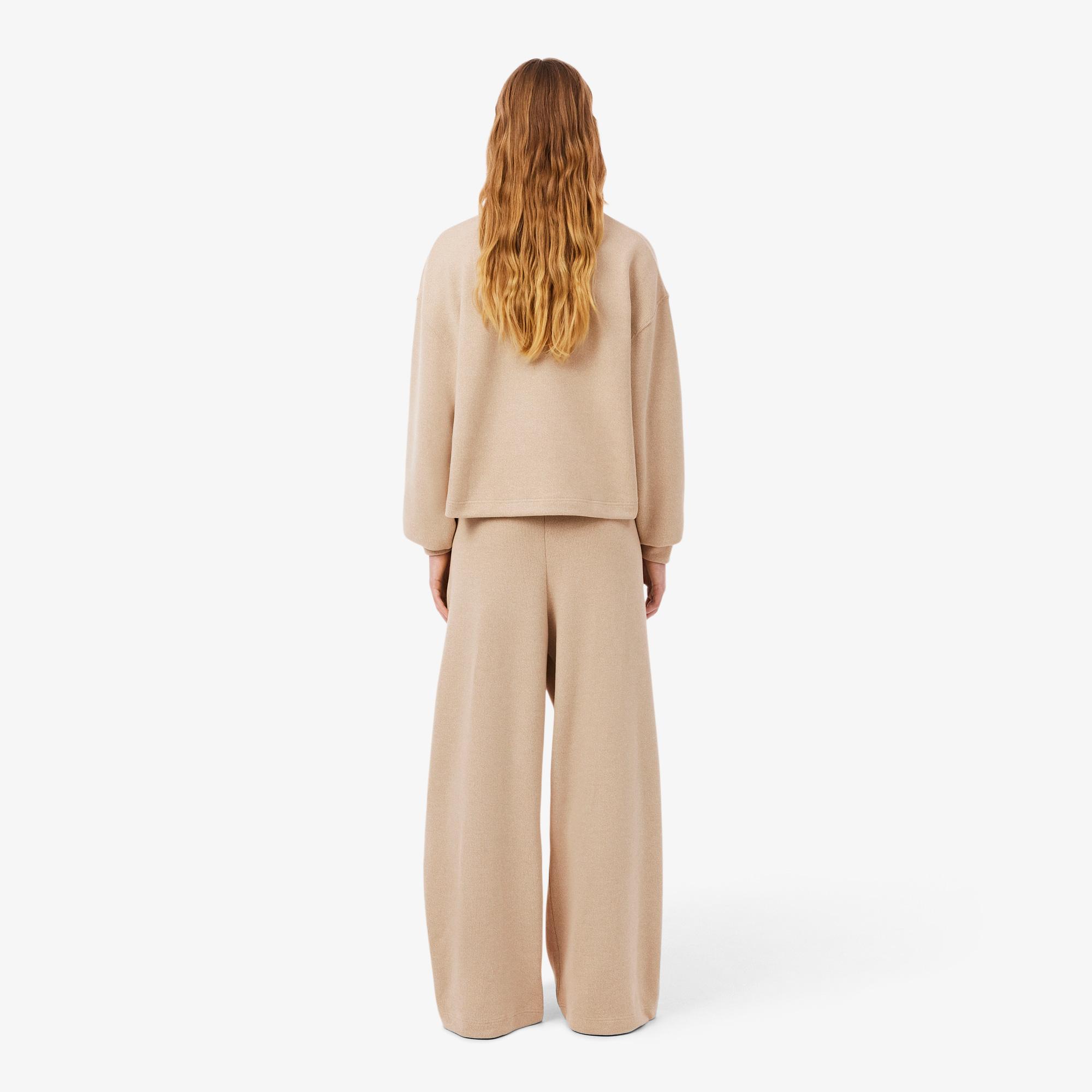 Lacoste Kadın Oversize Fit Bej Eşofman Altı