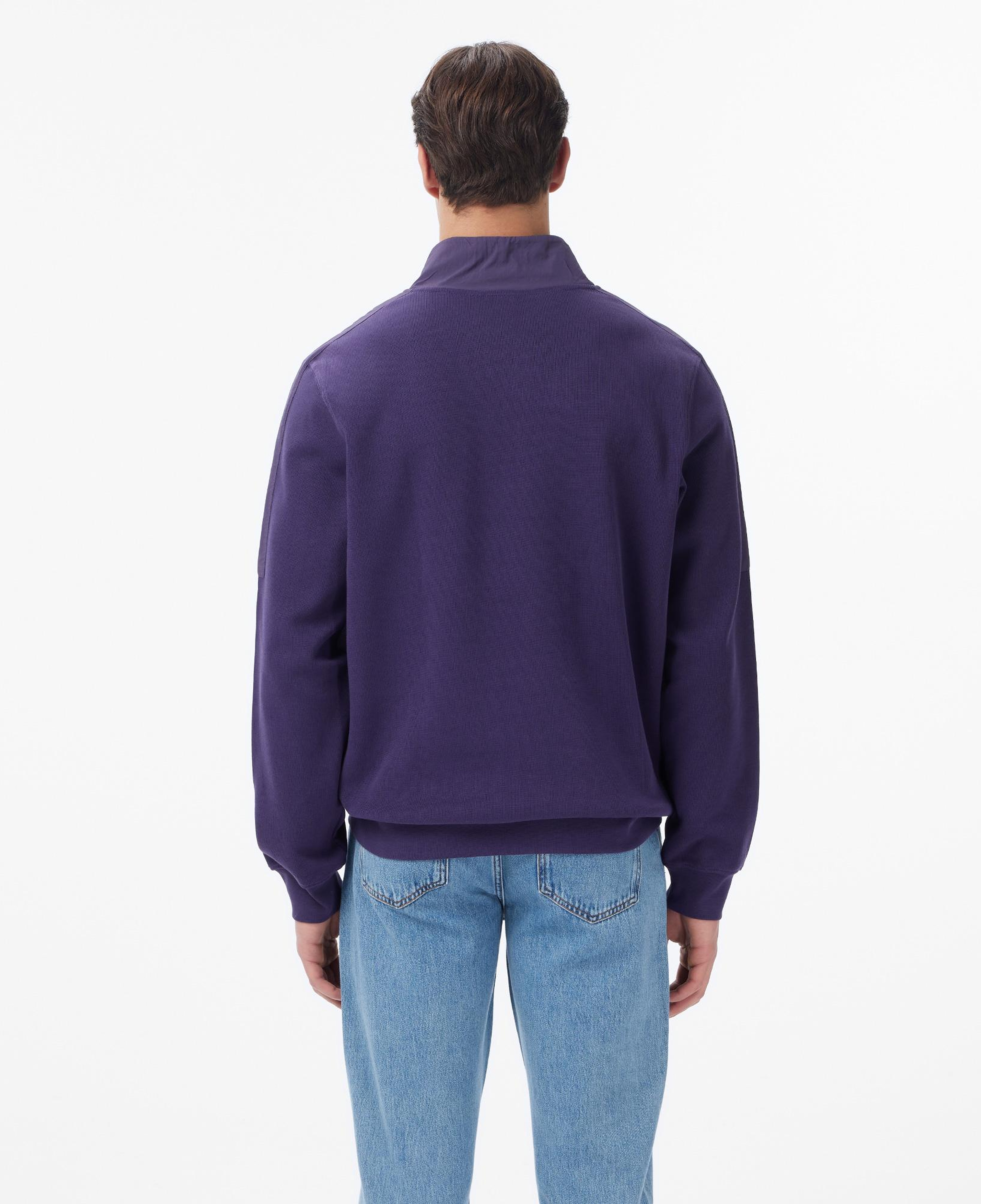 Lacoste Erkek Classic Fit Yarım Fermuarlı Mor Sweatshirt