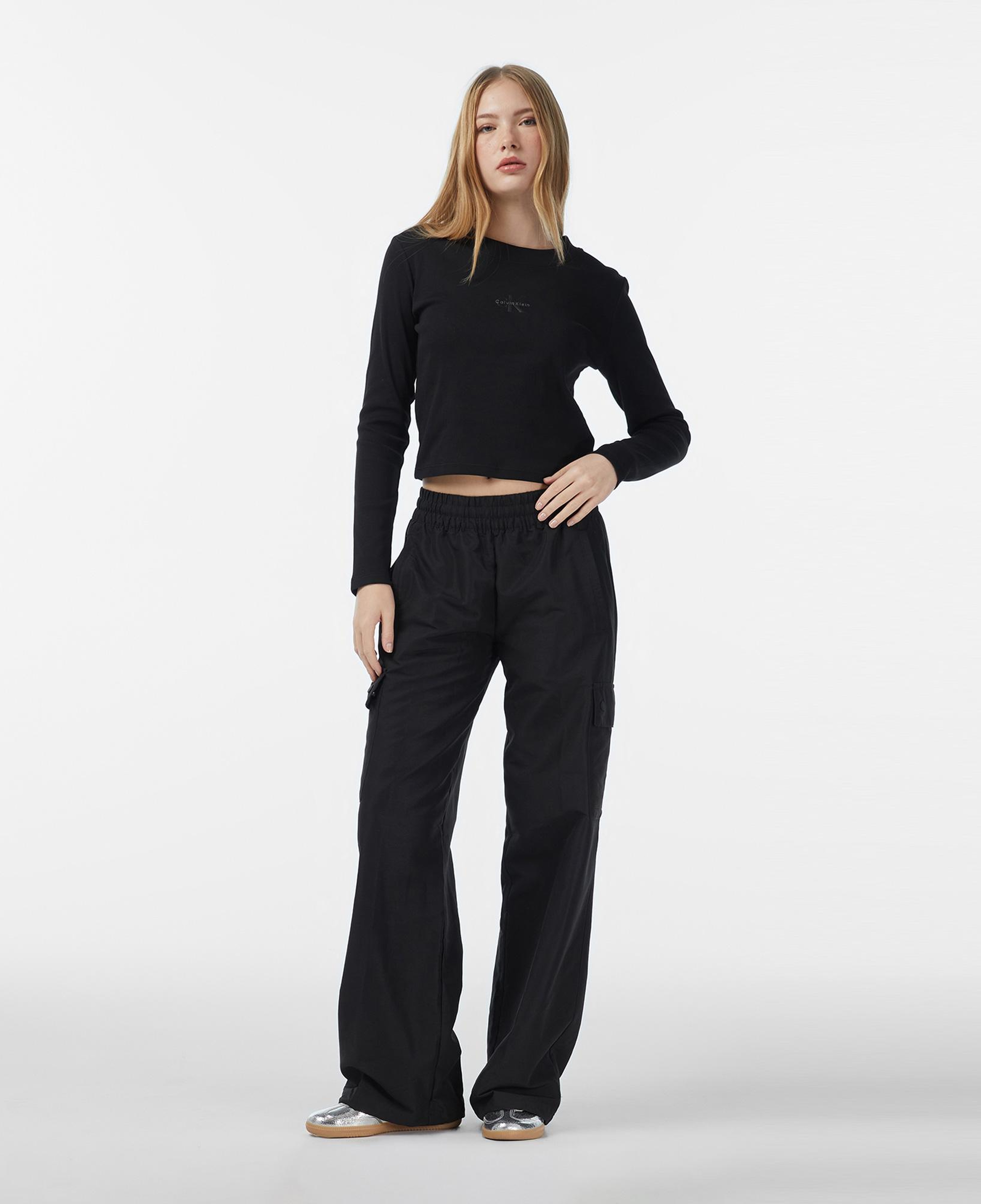 Calvin Klein Monologo Baby Kadın Siyah T-Shirt