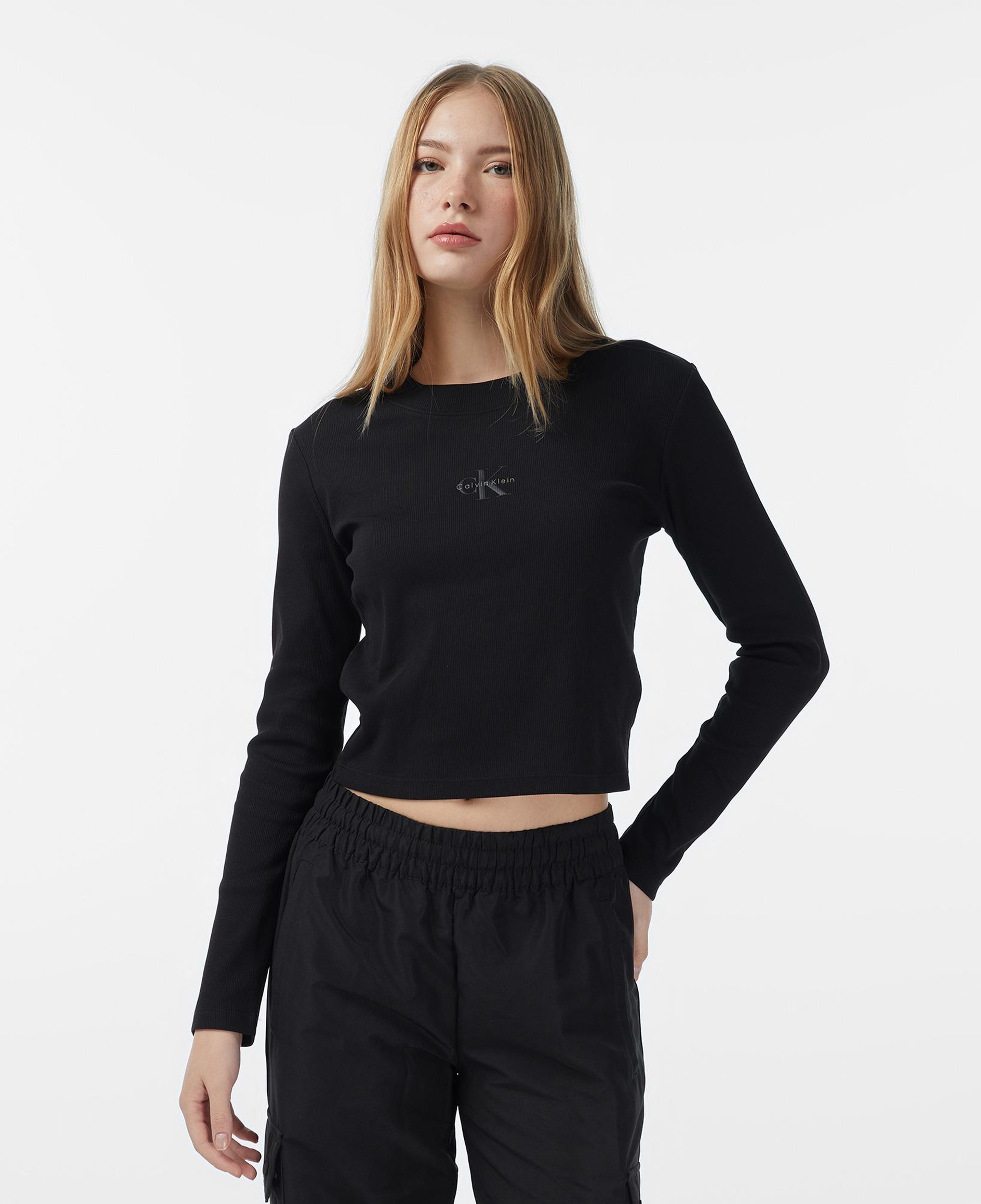 Calvin Klein Monologo Baby Kadın Siyah T-Shirt