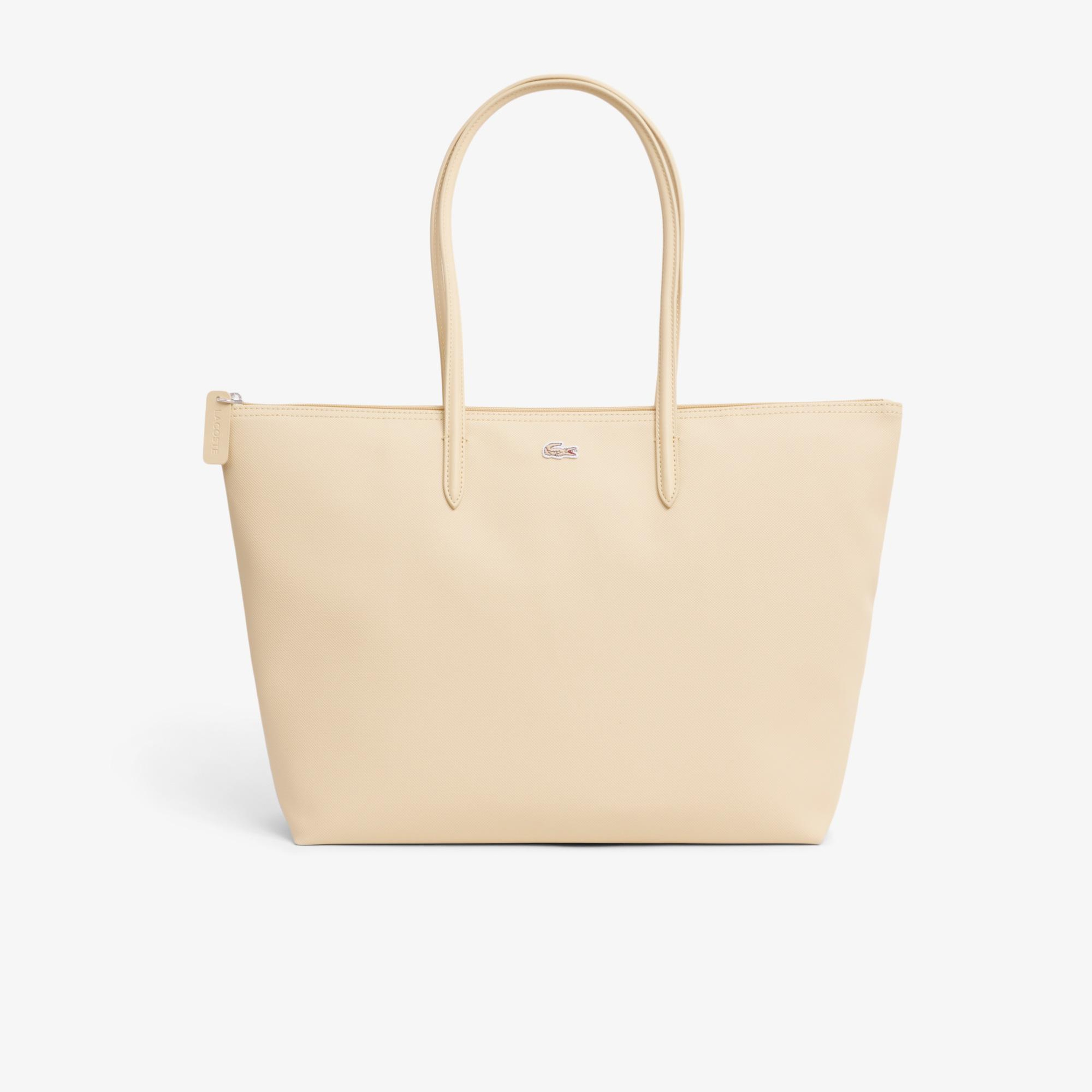 Lacoste Large L.12.12 Kadın Bej Omuz Çantası