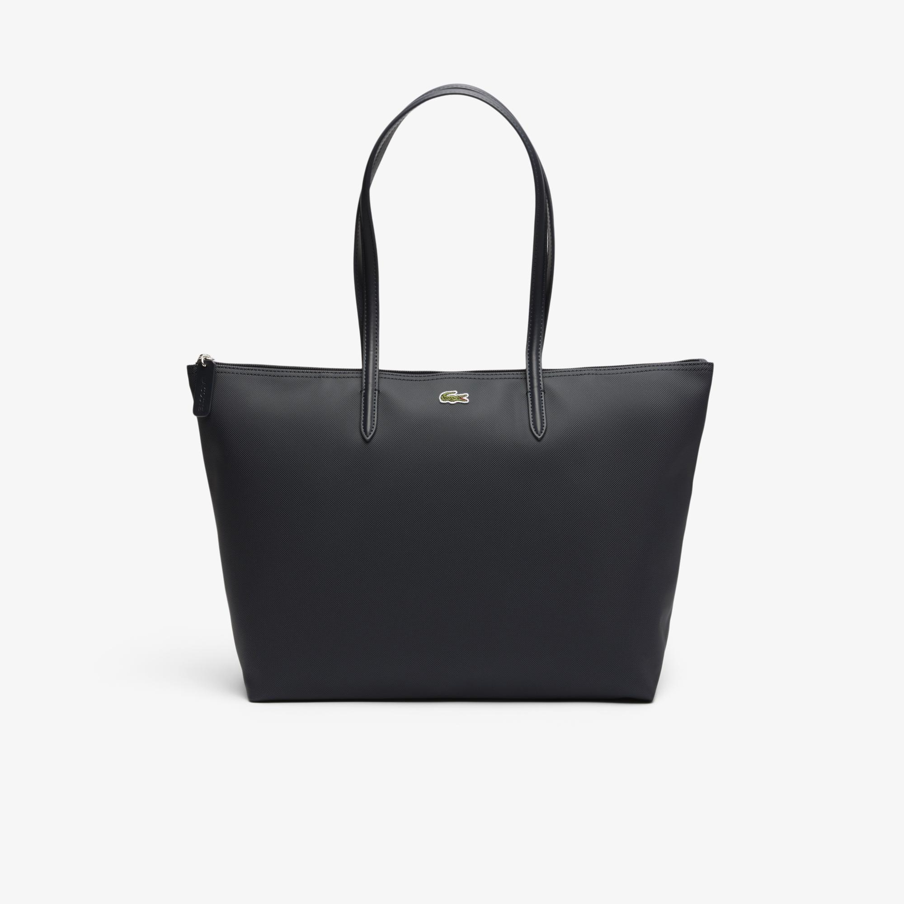 Lacoste Large L.12.12 Kadın Siyah Omuz Çantası